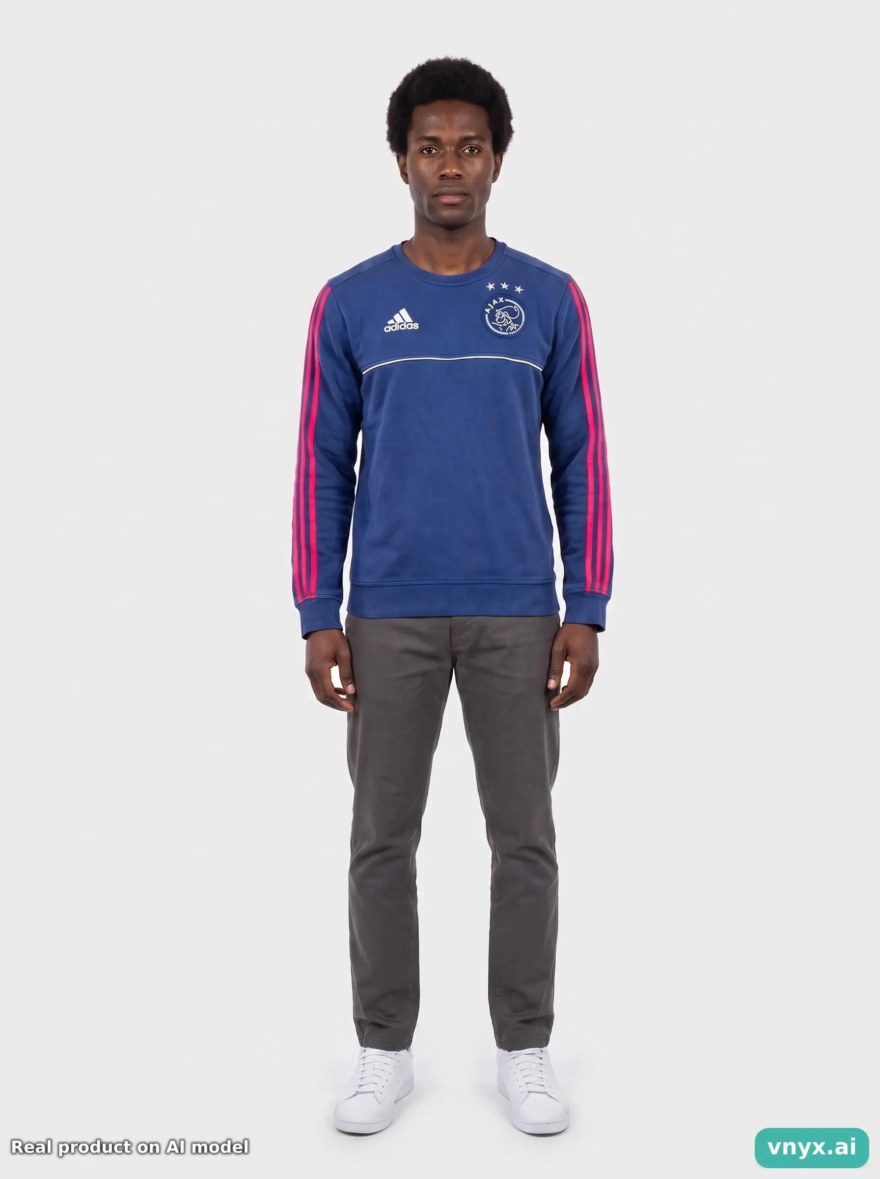 Second Life - Vintage Adidas Navy Sweatshirts Men S 6/6