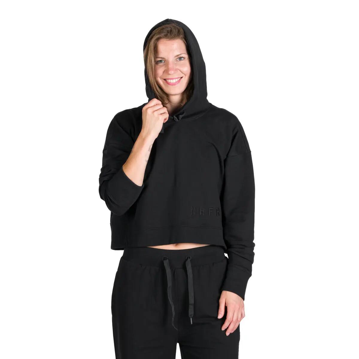 Dámská volnočasová zkrácená oversize mikina s kapucí PATTI 8/10