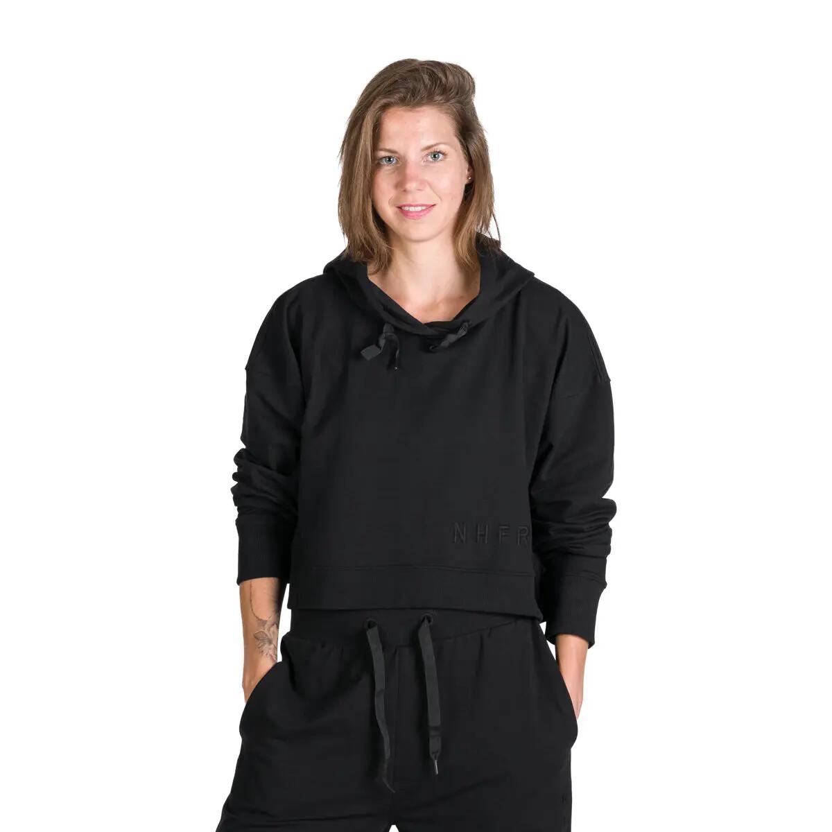 Dámská volnočasová zkrácená oversize mikina s kapucí PATTI 6/10