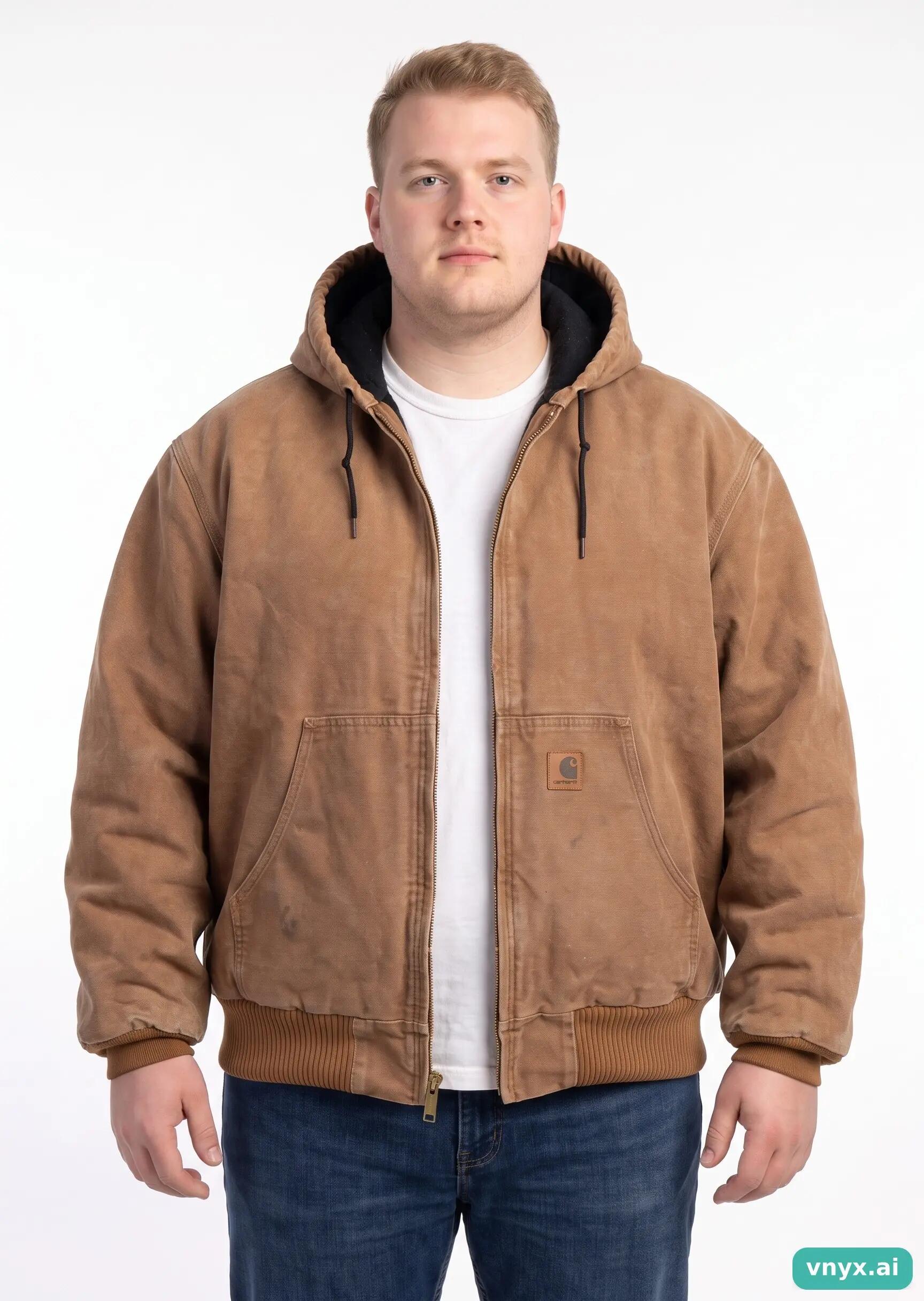 Second Life - Vintage Carhartt Brown Puffer Jacket Men XXL 1/5