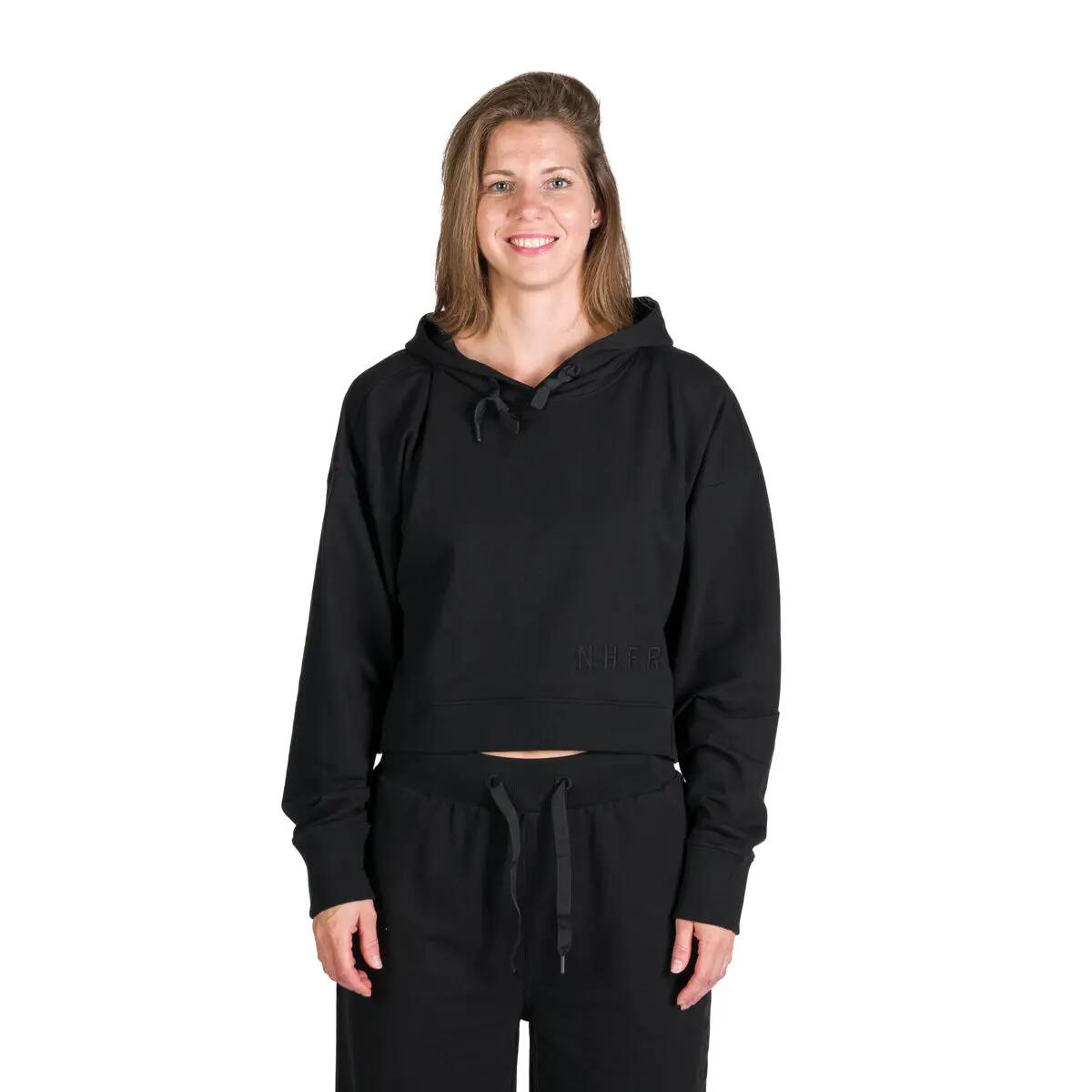 Dámská volnočasová zkrácená oversize mikina s kapucí PATTI 2/10