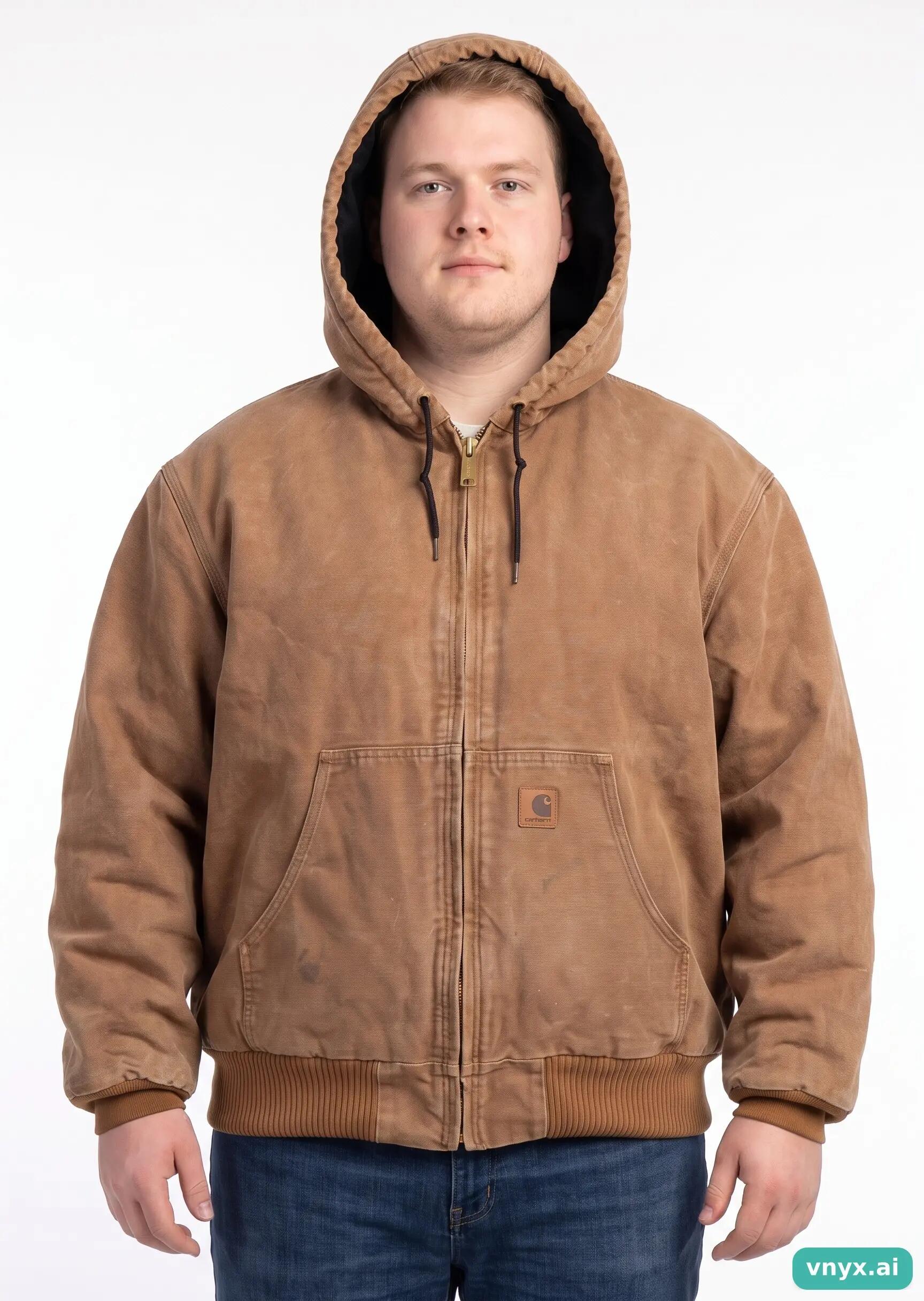 Second Life - Vintage Carhartt Brown Puffer Jacket Men XXL 5/5