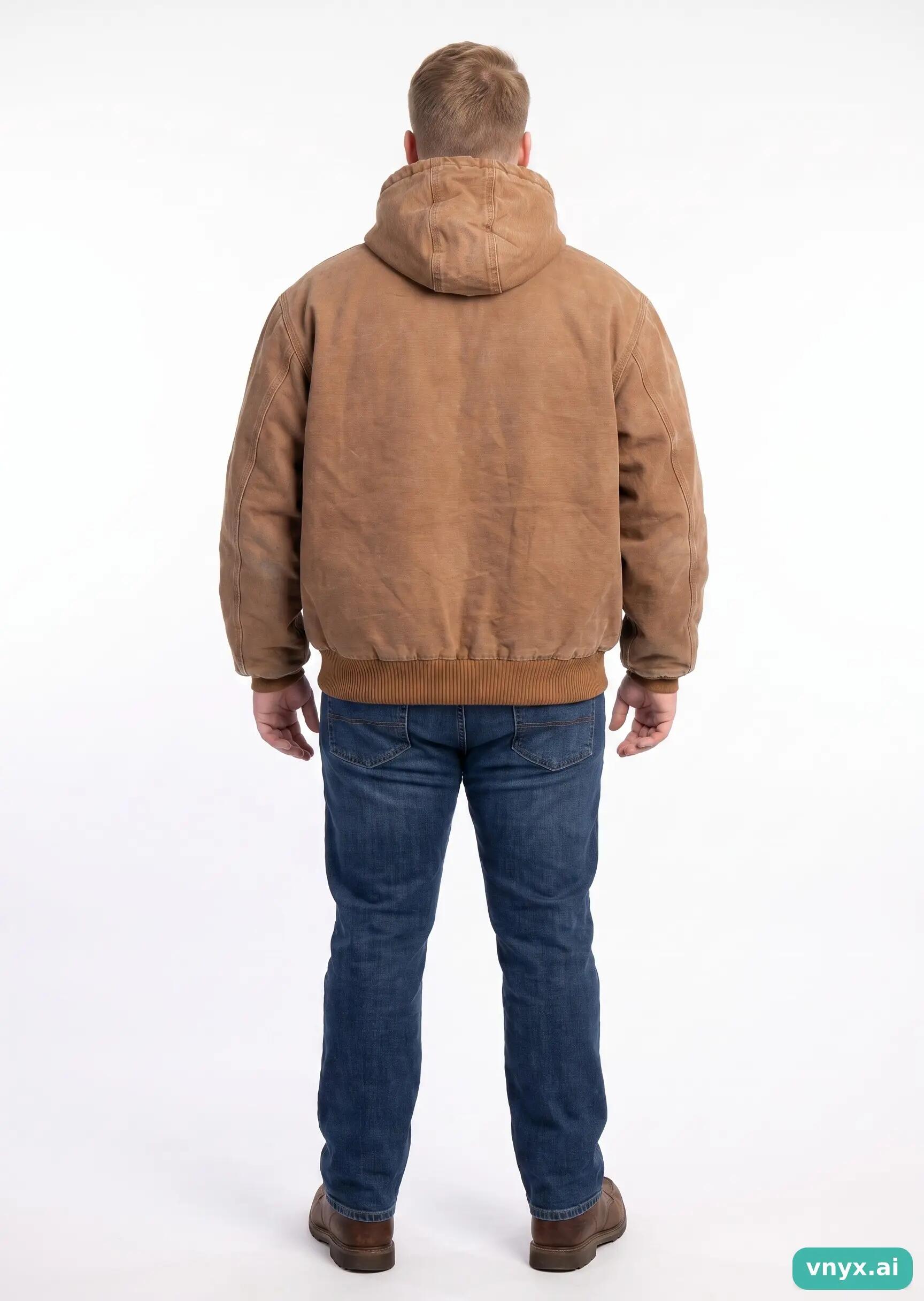 Second Life - Vintage Carhartt Brown Puffer Jacket Men XXL 4/5