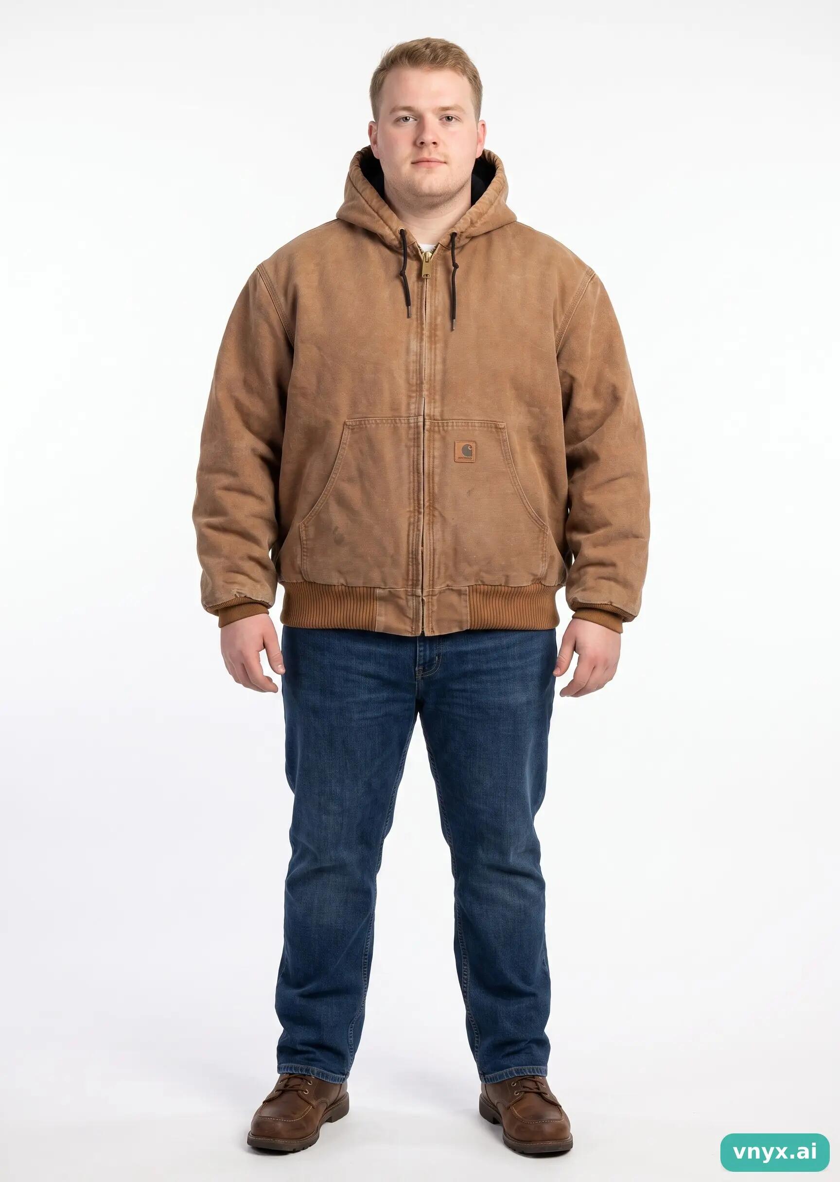 Second Life - Vintage Carhartt Brown Puffer Jacket Men XXL 3/5
