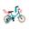 Nogan Butterfly Kinderfiets - 12 inch - Turquoise