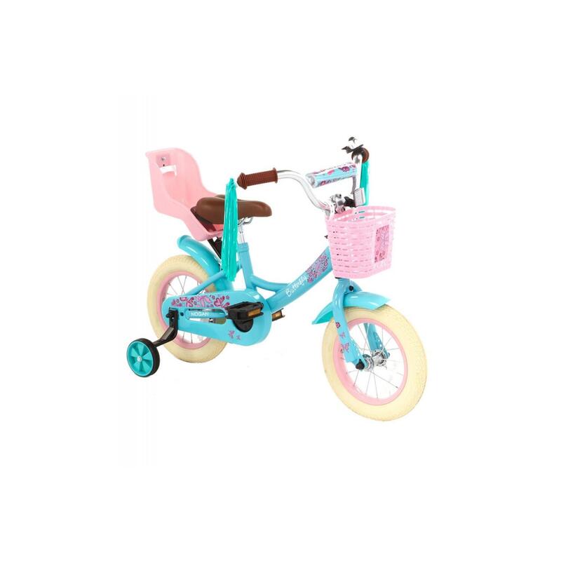 Nogan Butterfly Kinderfiets - 12 inch - Turquoise