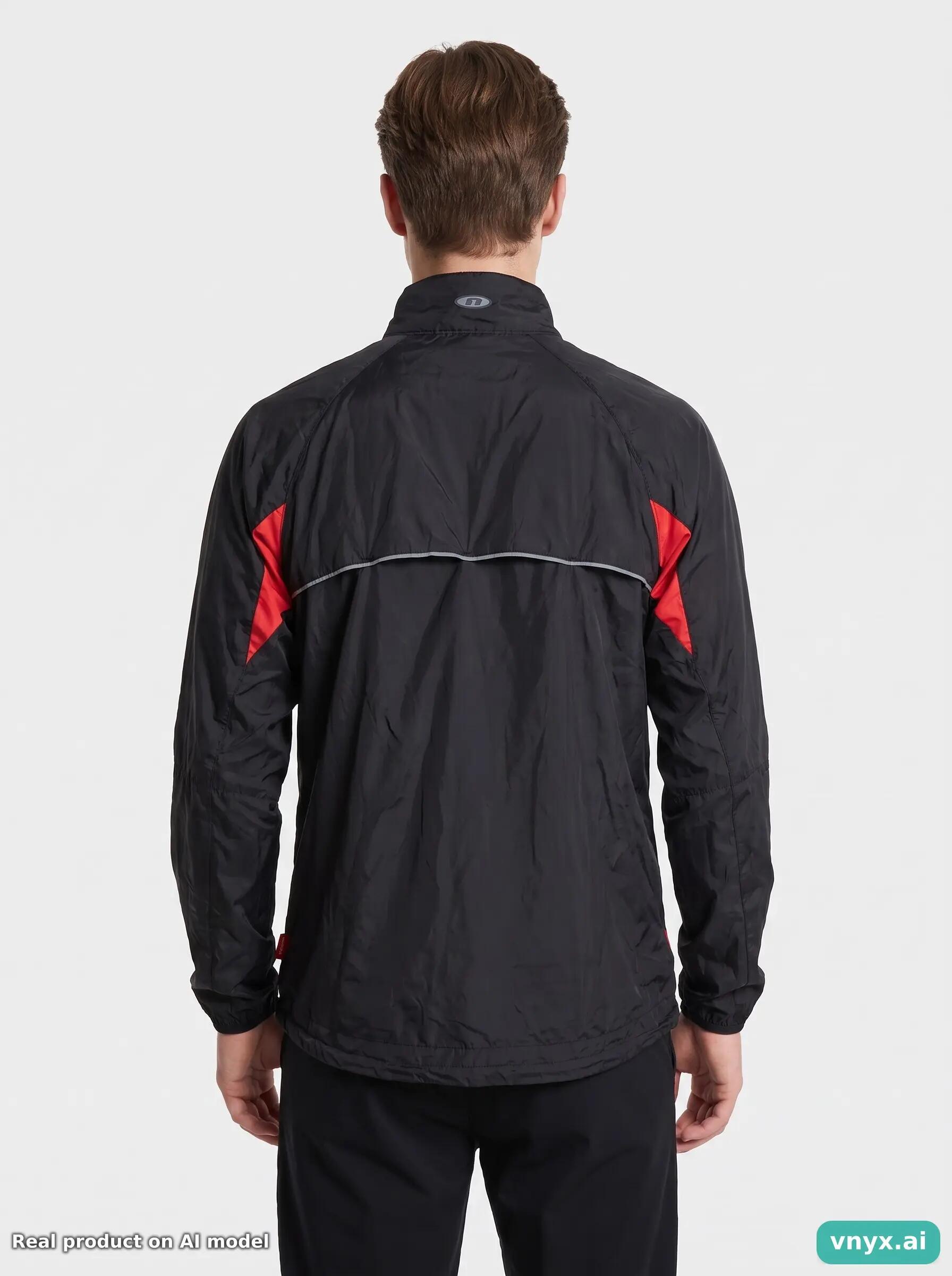 Second Life - Vintage Newline Black Windbreaker Men S 5/6