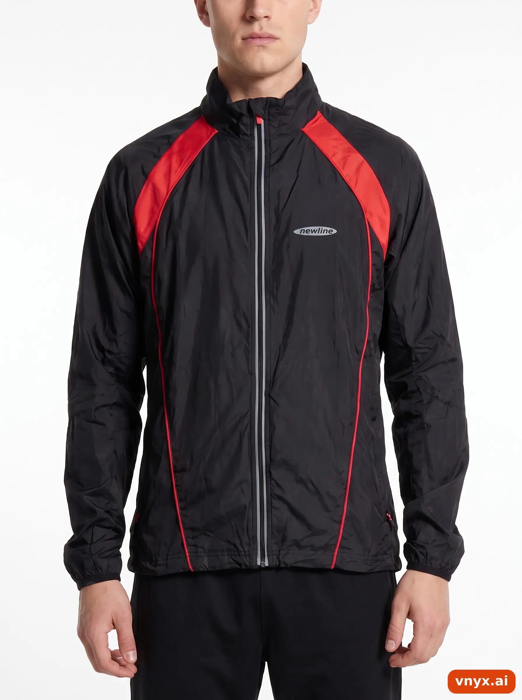 Second Life - Vintage Newline Black Windbreaker Men S 4/6