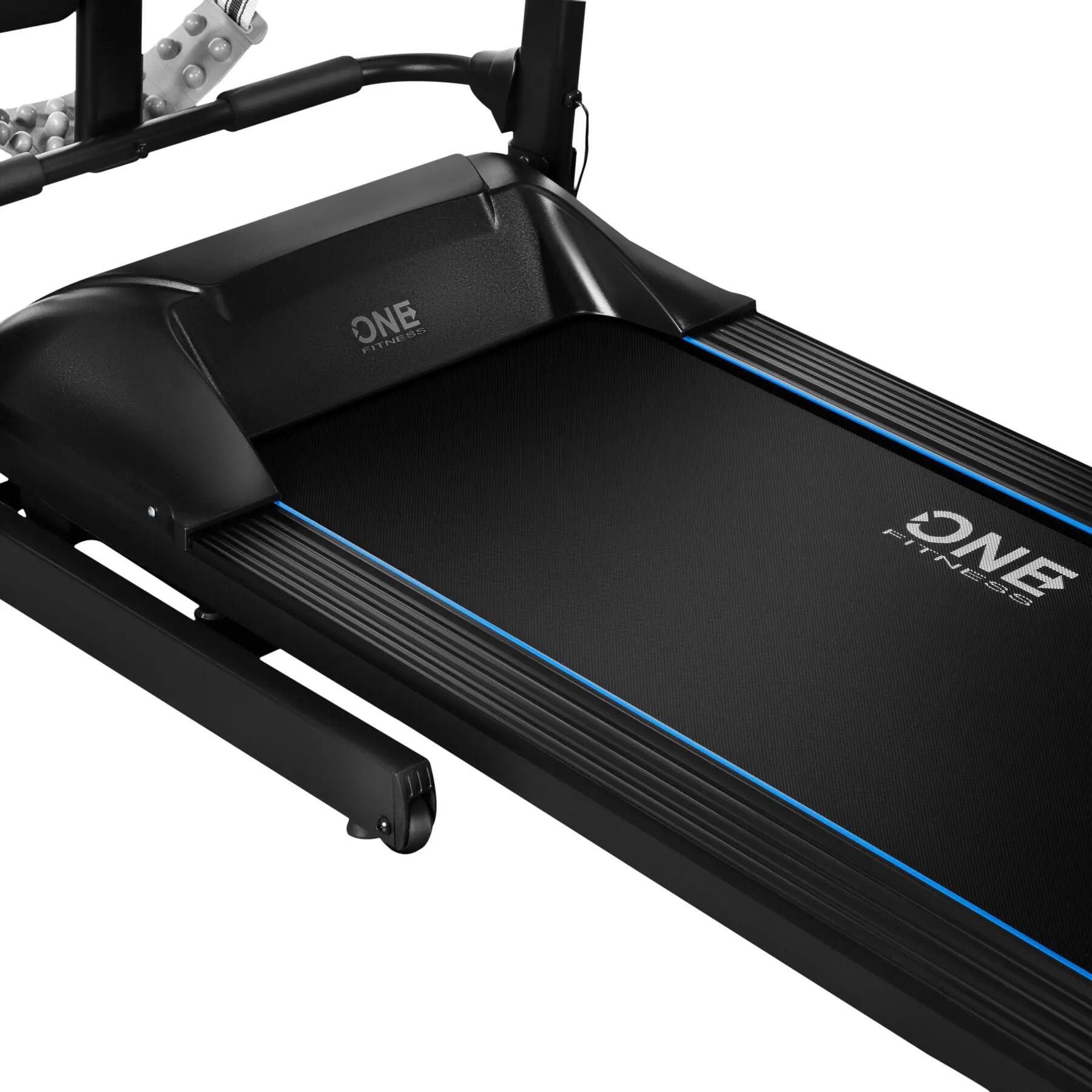 Bieżnia elektryczna ONE FITNESS BE4540 z masażerem, składana, 12 km/h 6/10