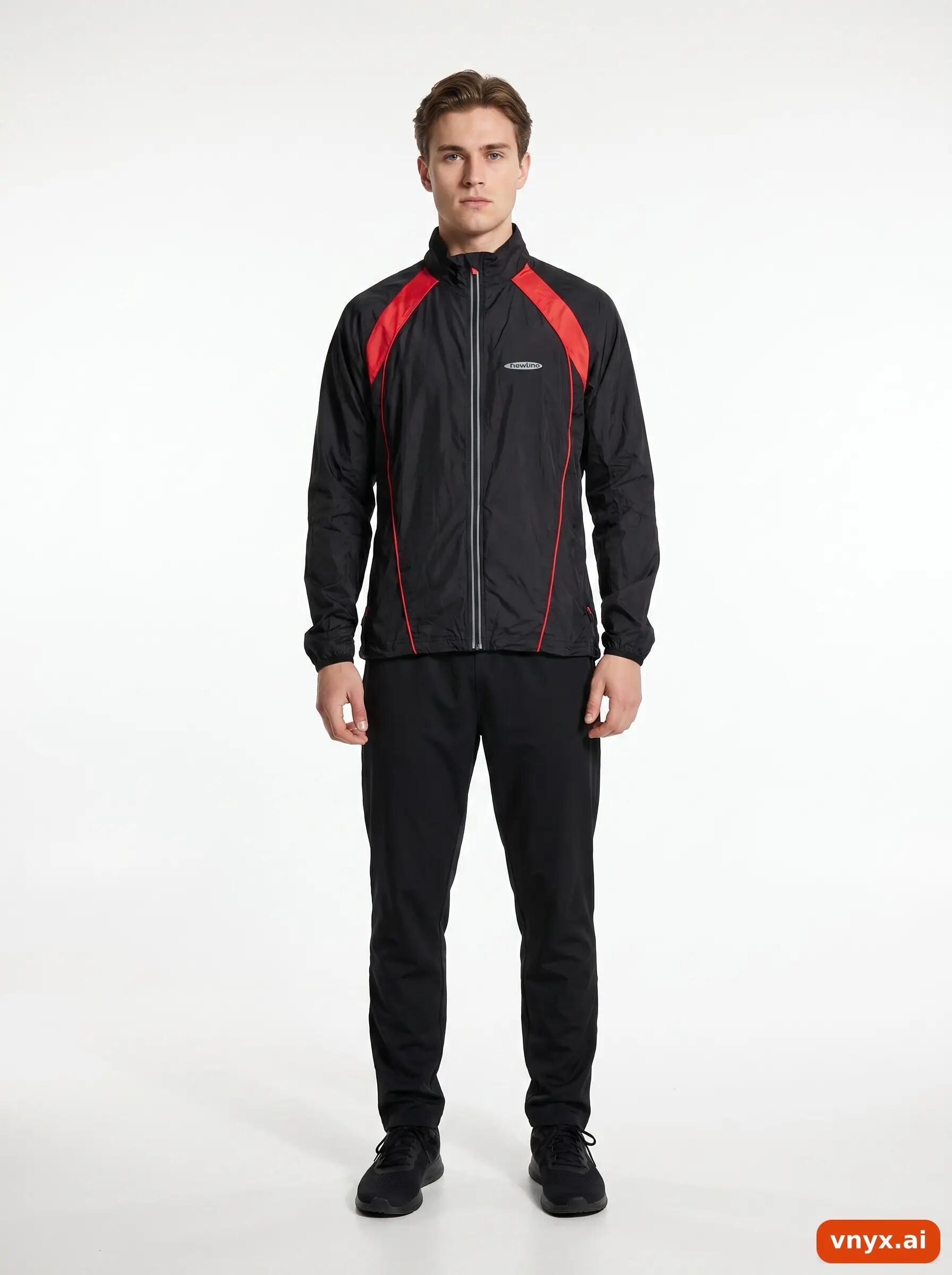 Second Life - Vintage Newline Black Windbreaker Men S 2/6