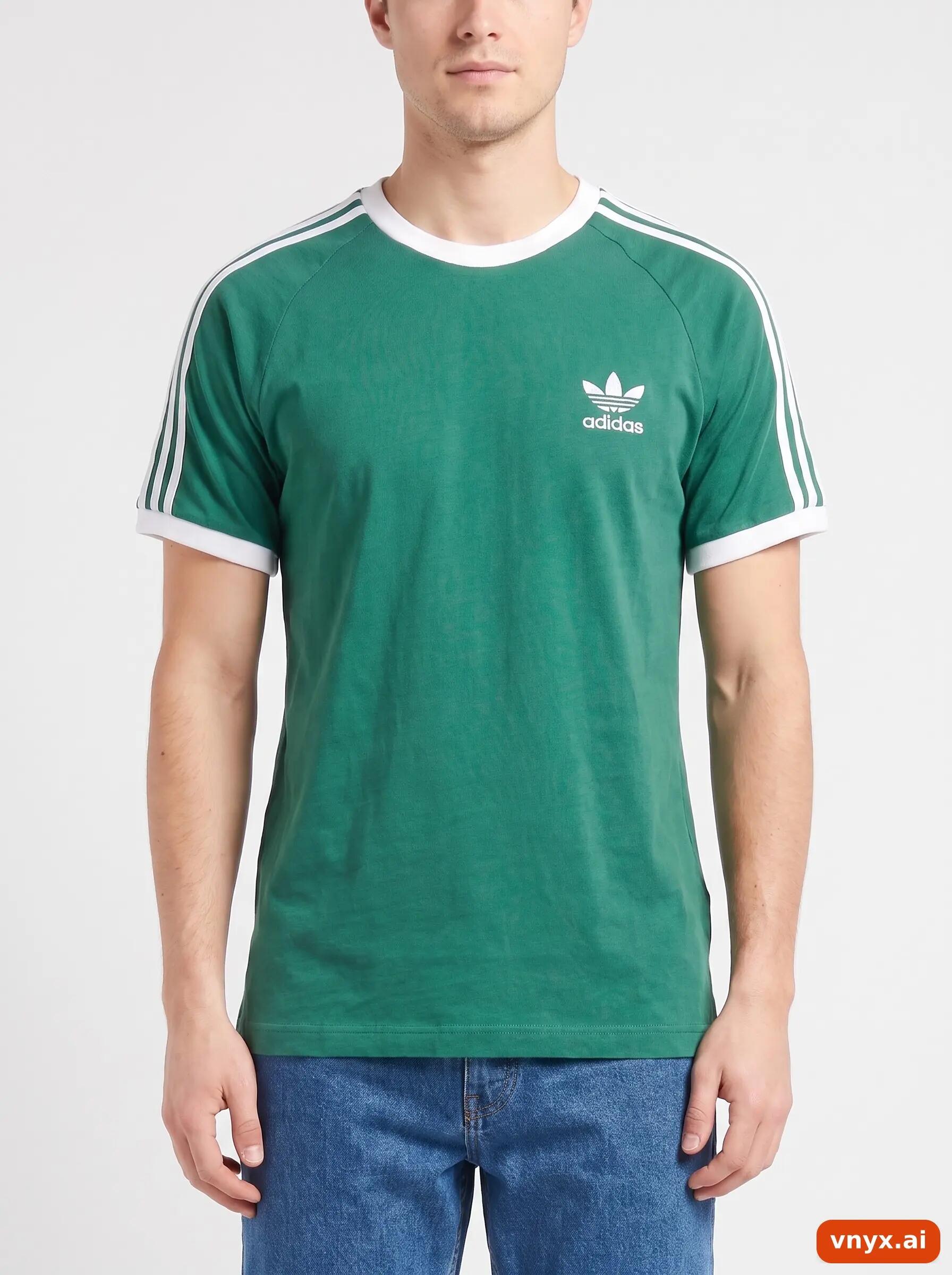 Second Life - Vintage Adidas Green T-Shirt Men S 5/6