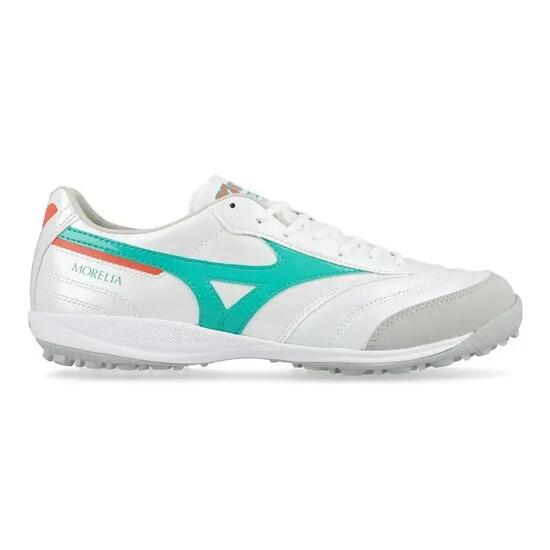 Chaussures de football Mizuno Morelia Pro TF Blanc/Arcadia/Orange Lava
