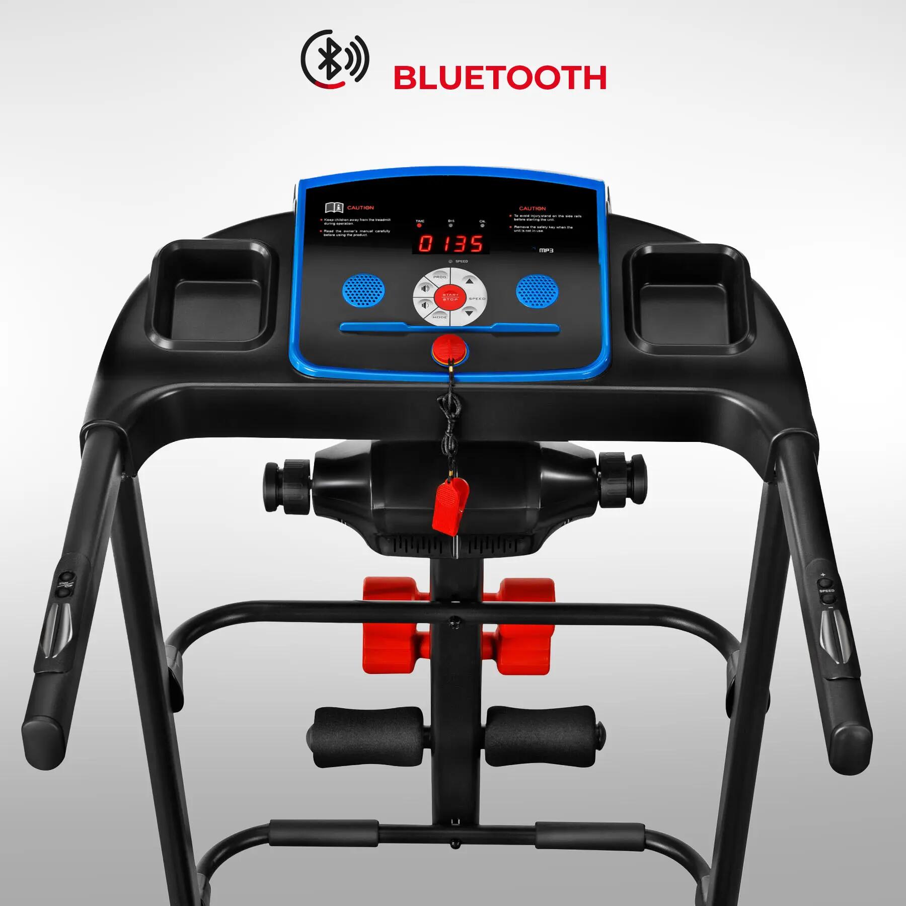 Bieżnia elektryczna ONE FITNESS BE4540 z masażerem, składana, 12 km/h 3/10