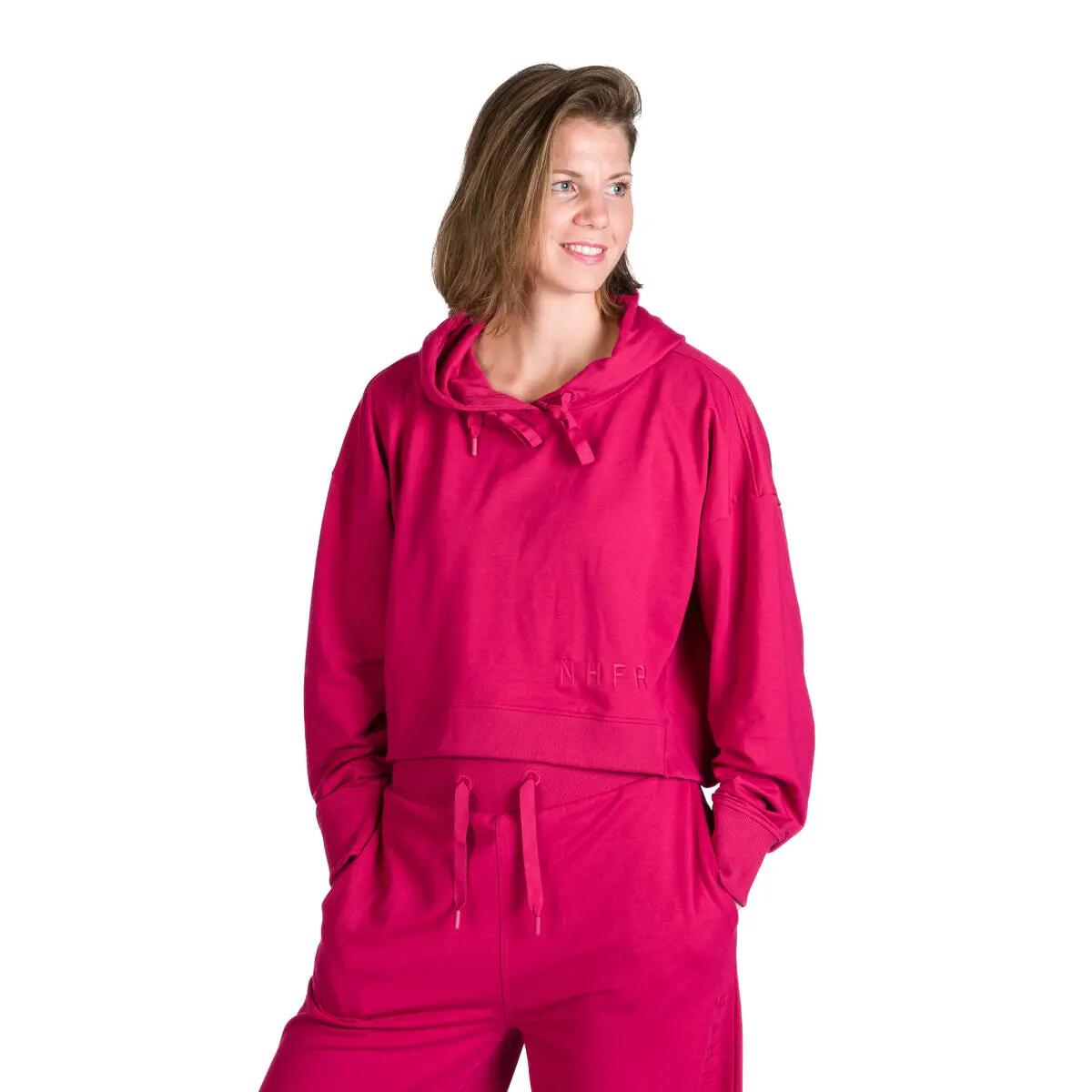 Dámská volnočasová zkrácená oversize mikina s kapucí PATTI 7/10