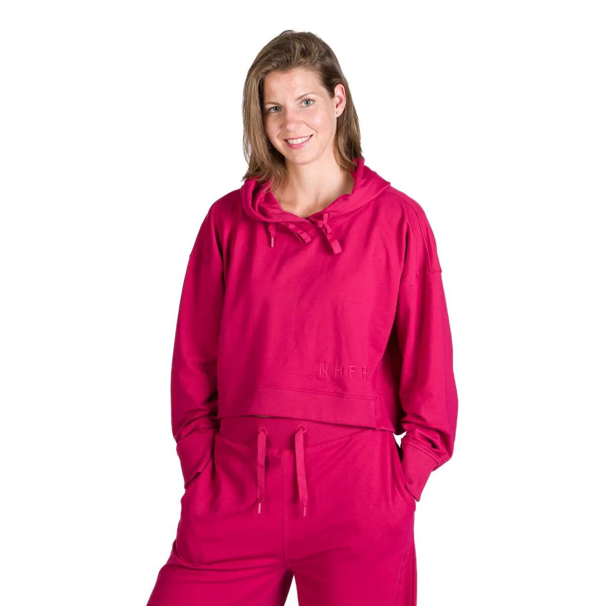 Dámská volnočasová zkrácená oversize mikina s kapucí PATTI 6/10