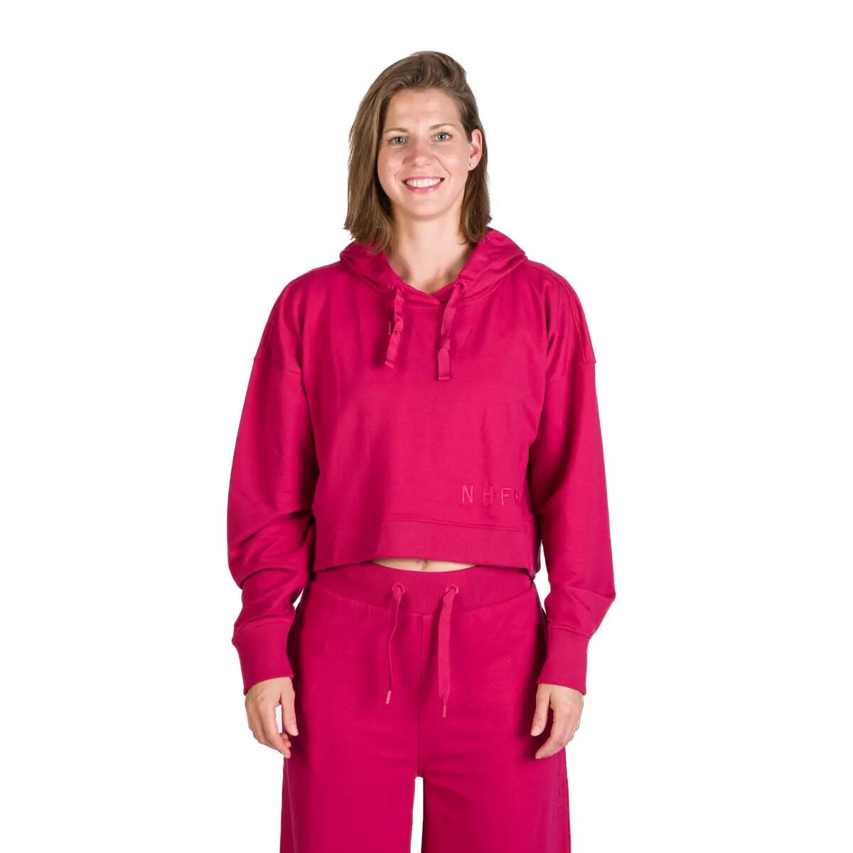 Dámská volnočasová zkrácená oversize mikina s kapucí PATTI 2/10