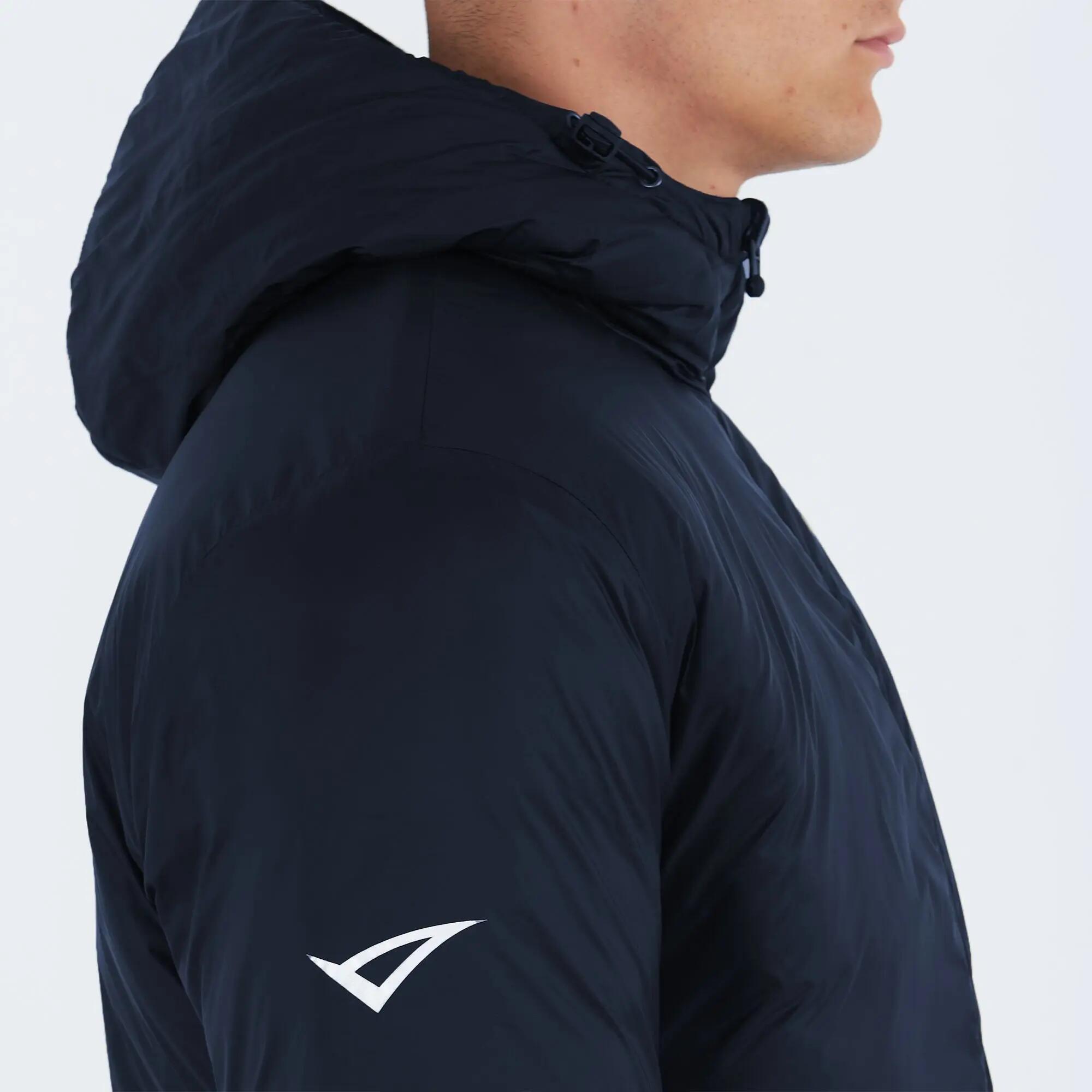 Cazadora con capucha de invierno unisex EDMONTON azul marino 7/7