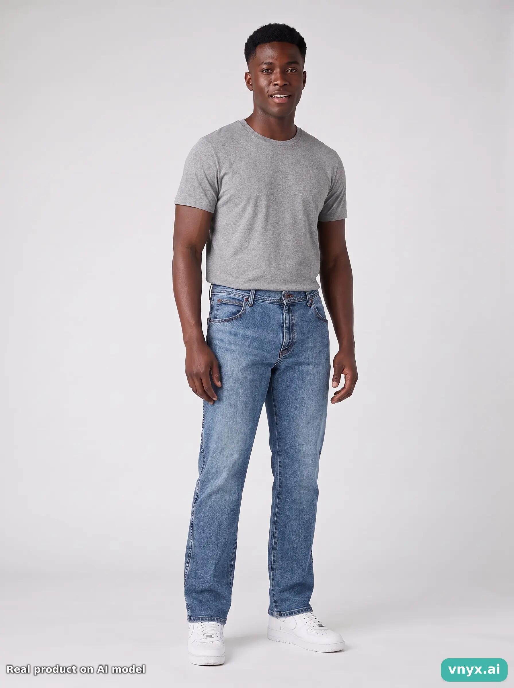 Second Life - Vintage Wrangler Light Blue Jeans Men 38 34 6/6