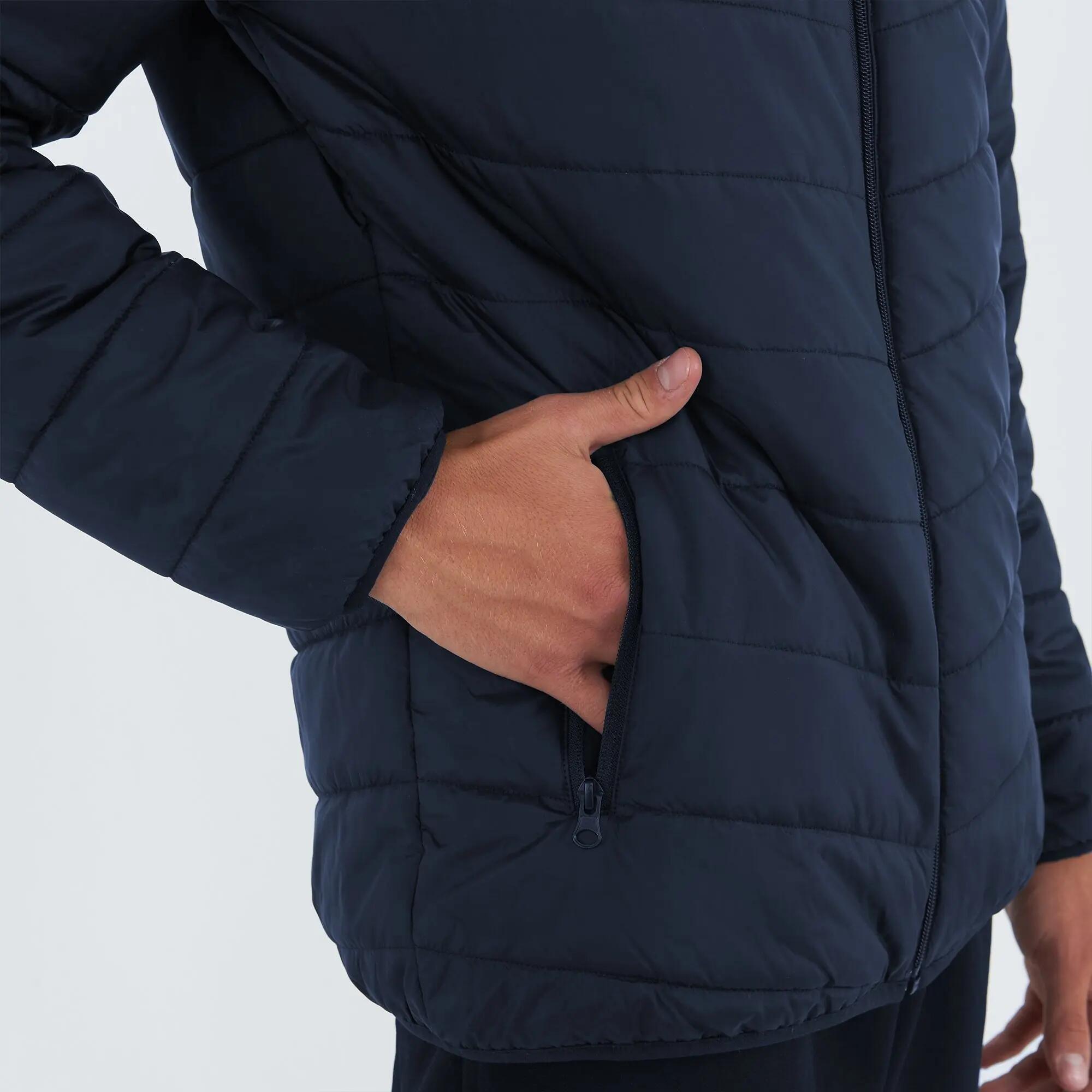 Cazadora con capucha de invierno unisex EDMONTON azul marino 5/7