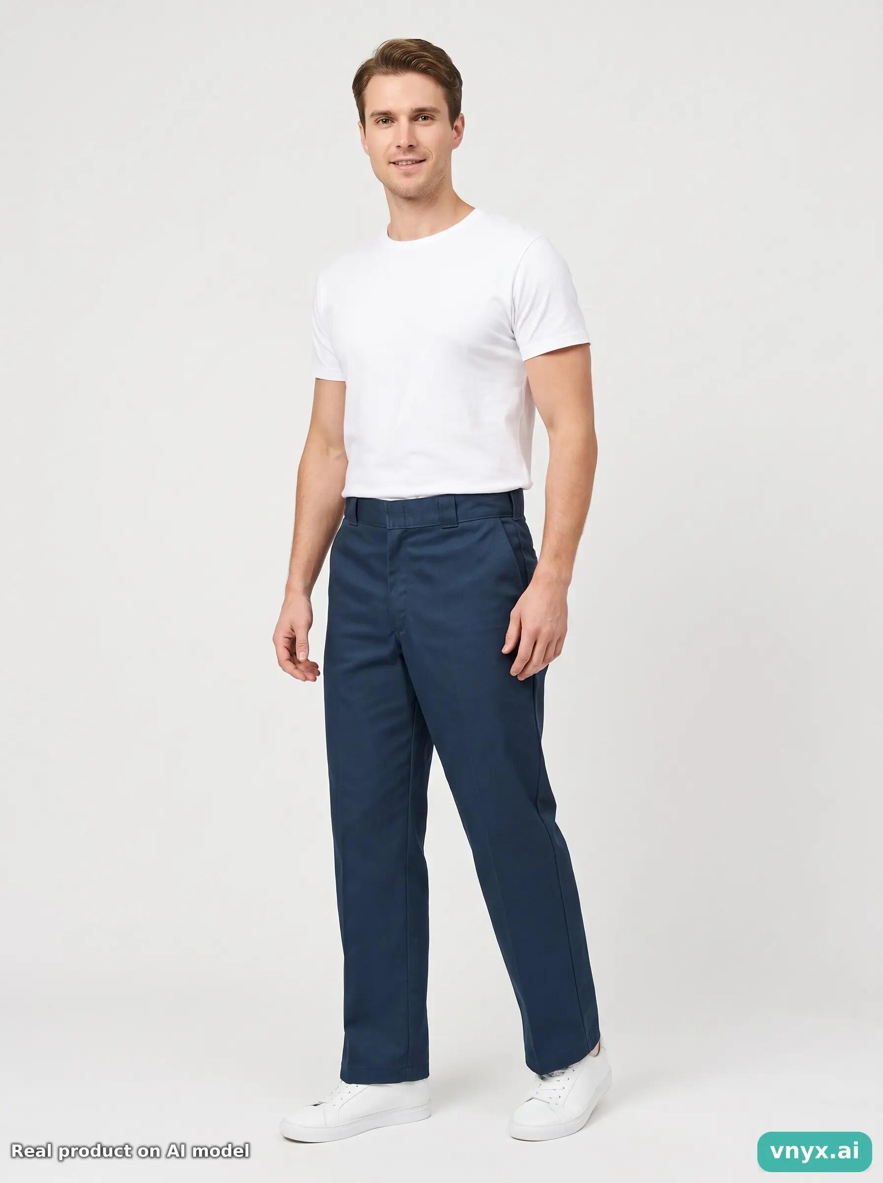 Second Life - Vintage Dickies Teal Trousers Men 38 L28 3/6