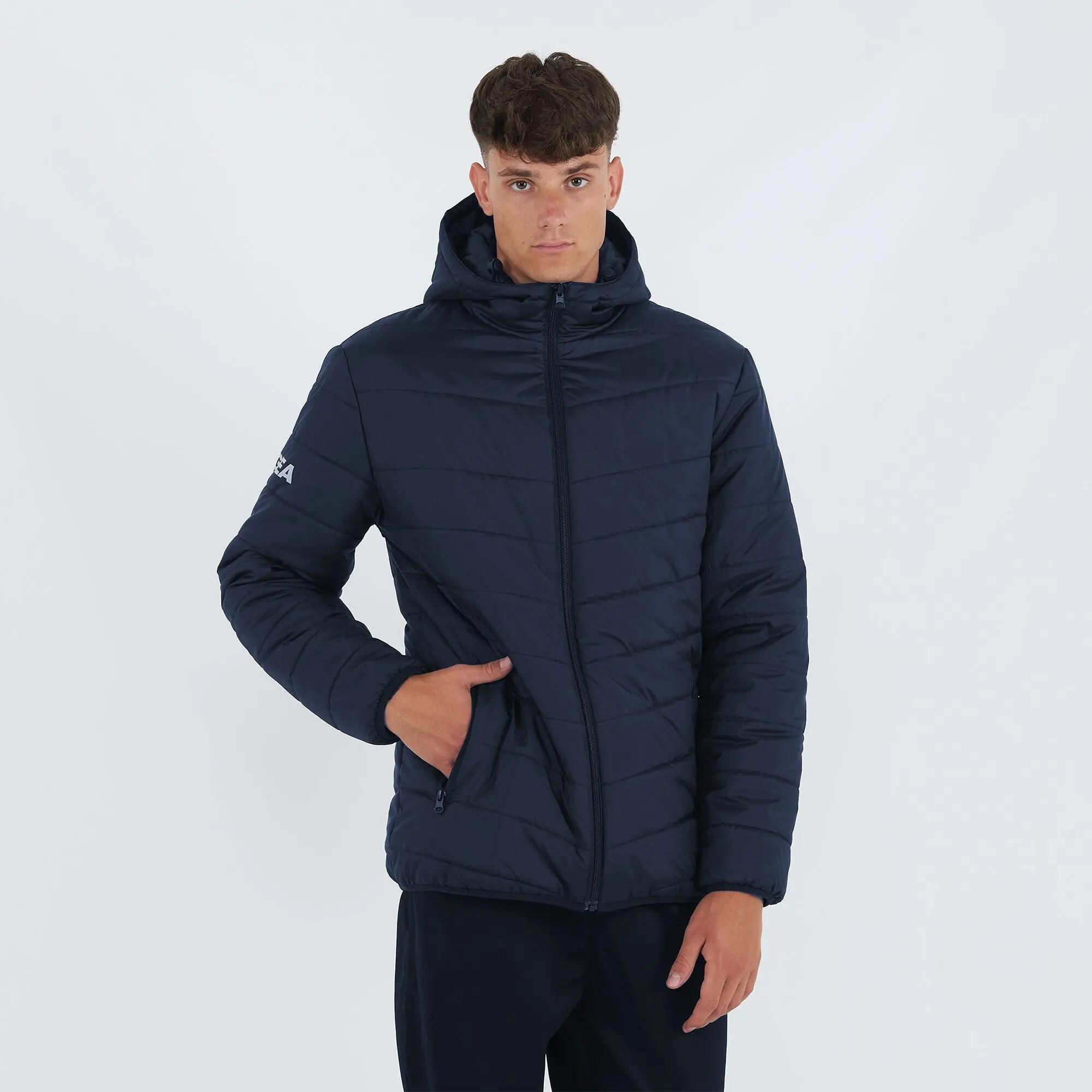 Cazadora con capucha de invierno unisex EDMONTON azul marino 4/7