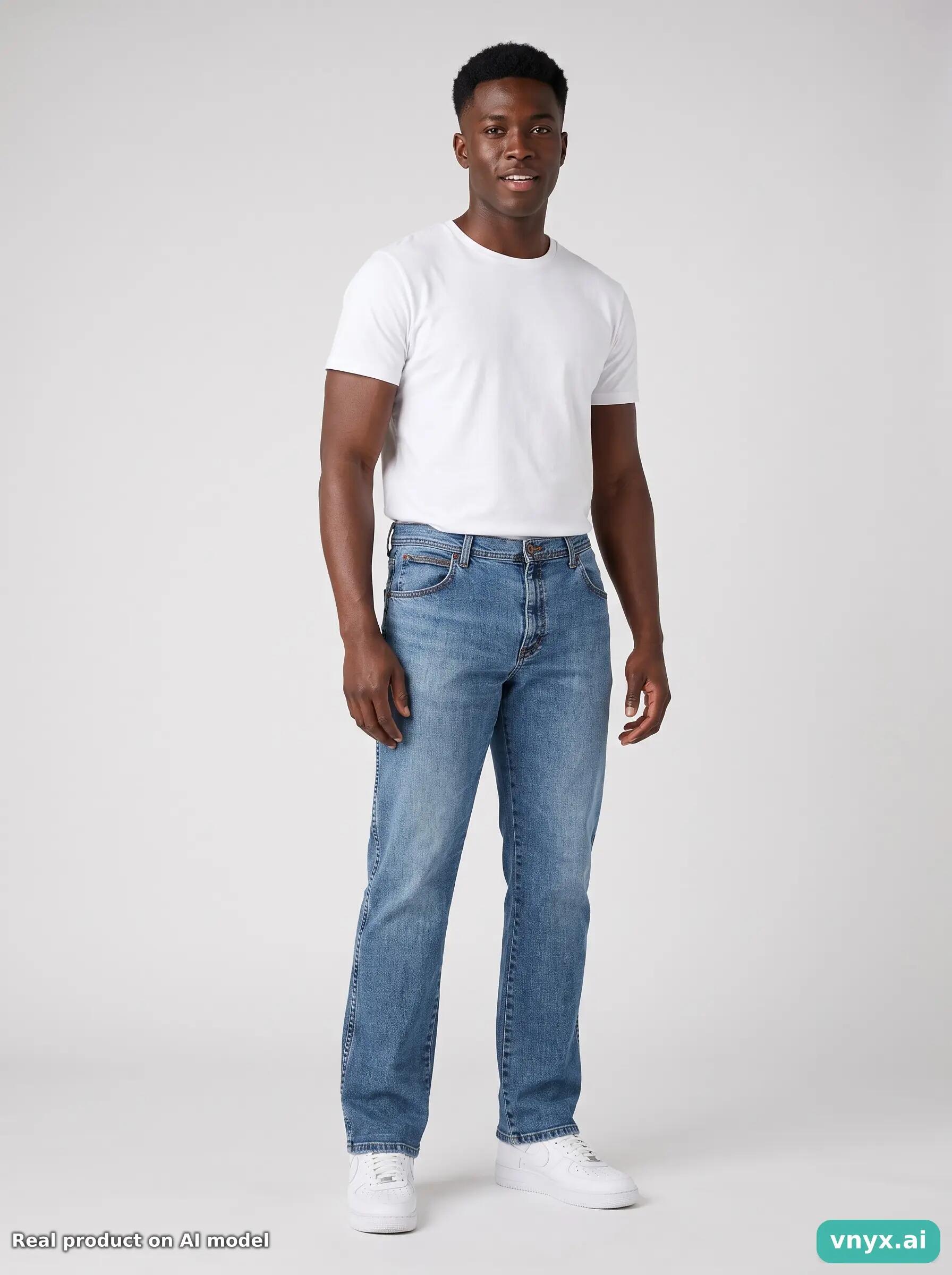Second Life - Vintage Wrangler Light Blue Jeans Men 38 34 3/6