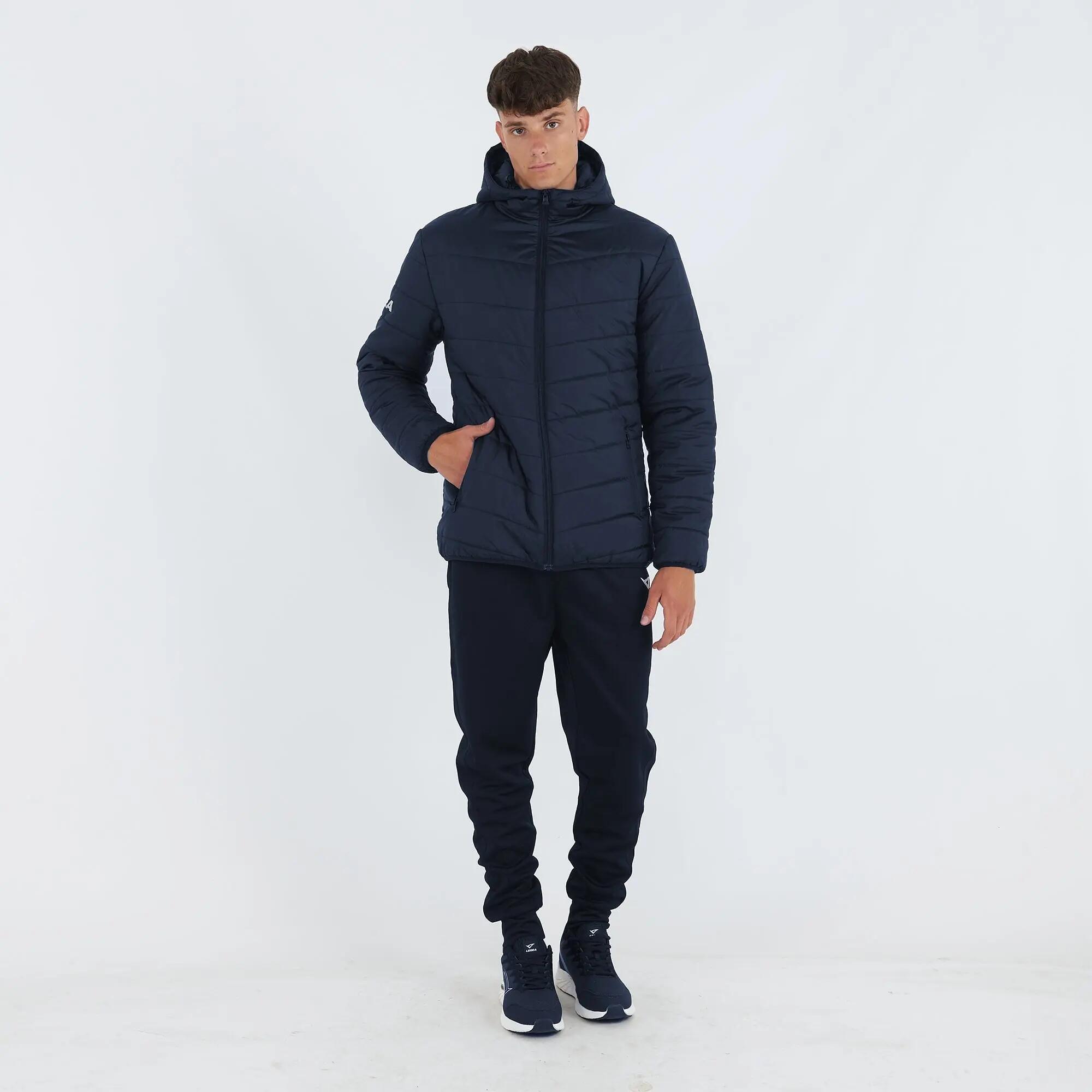 Cazadora con capucha de invierno unisex EDMONTON azul marino 3/7