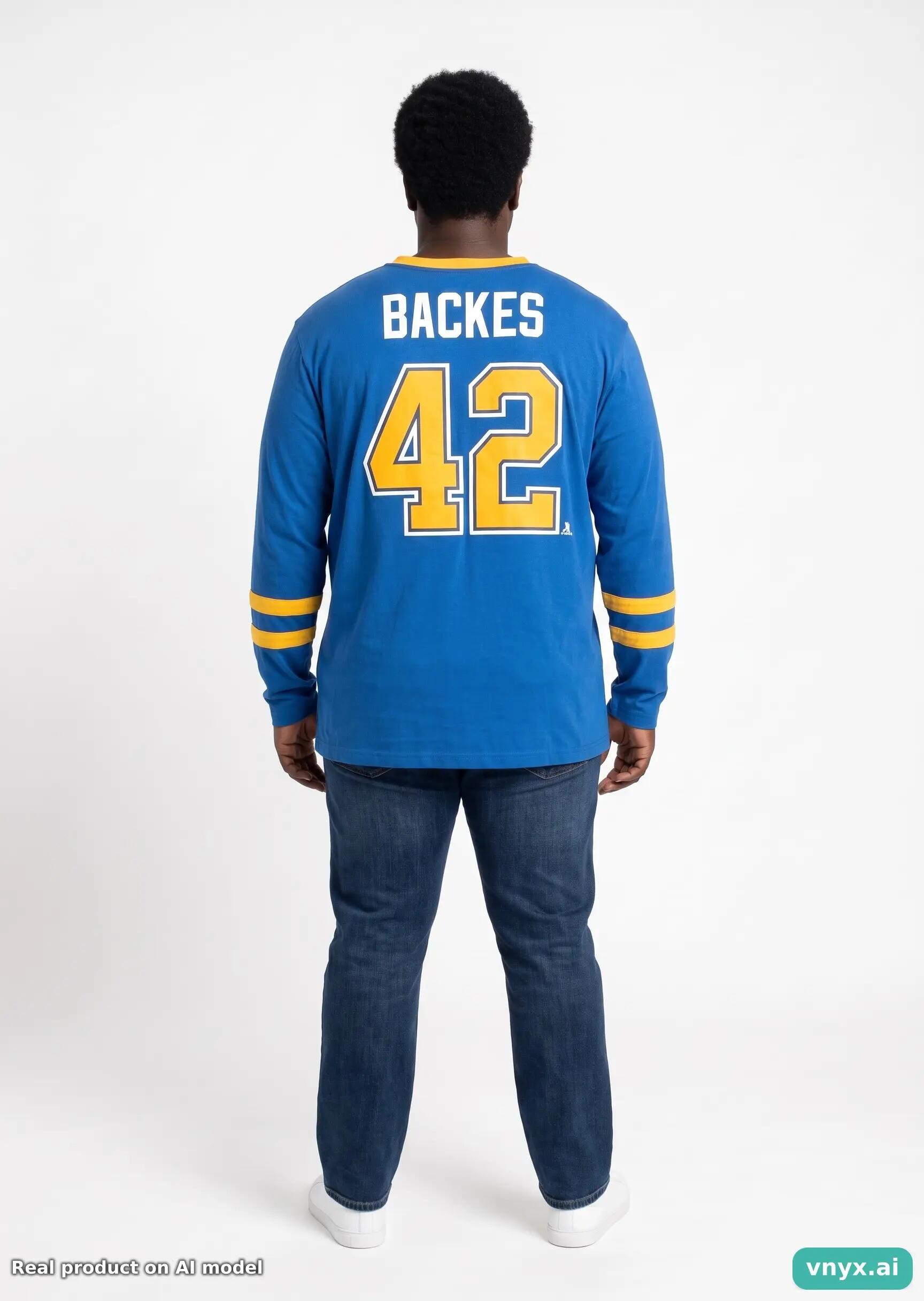 Second Life - Vintage NHL Blue Long Sleeve Men XL 4/5