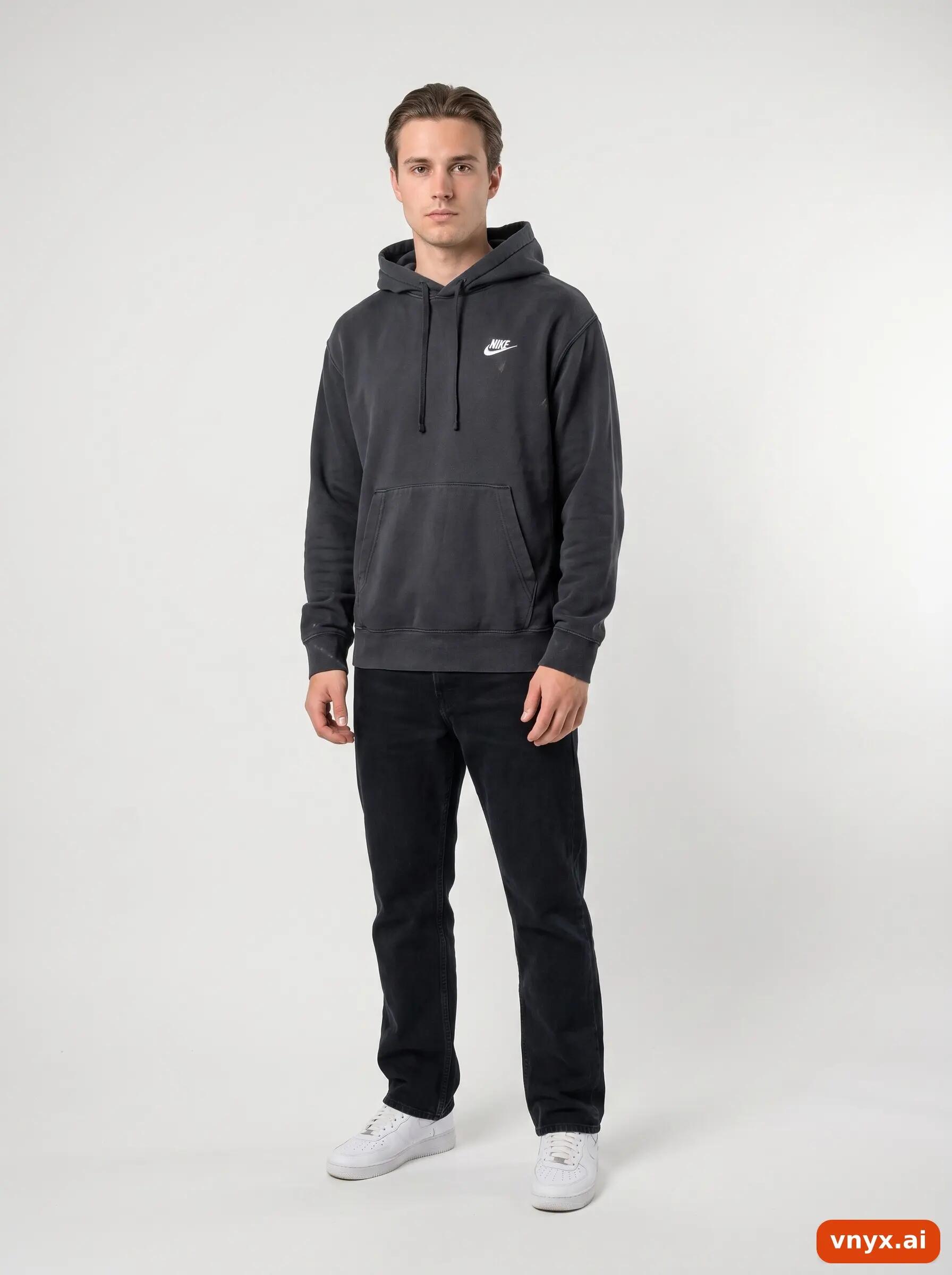 Second Life - Vintage Nike Black Hoodie Men S 3/6