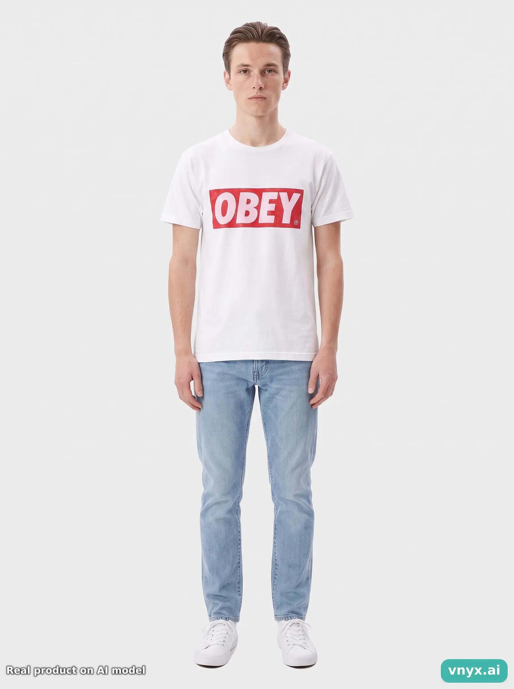 Second Life - Vintage OBEY White T-Shirt Men XS 6/6