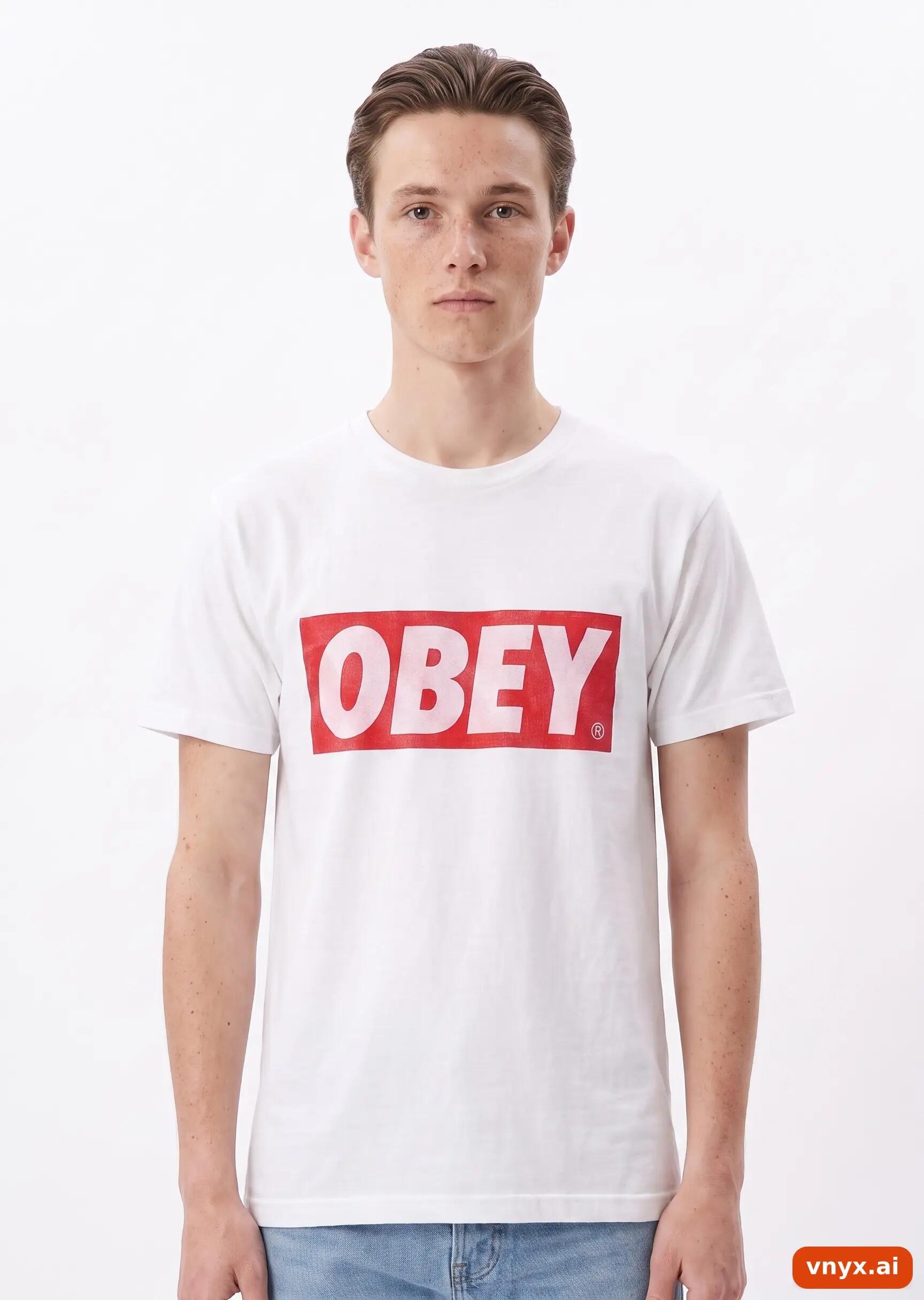 Second Life - Vintage OBEY White T-Shirt Men XS 5/6