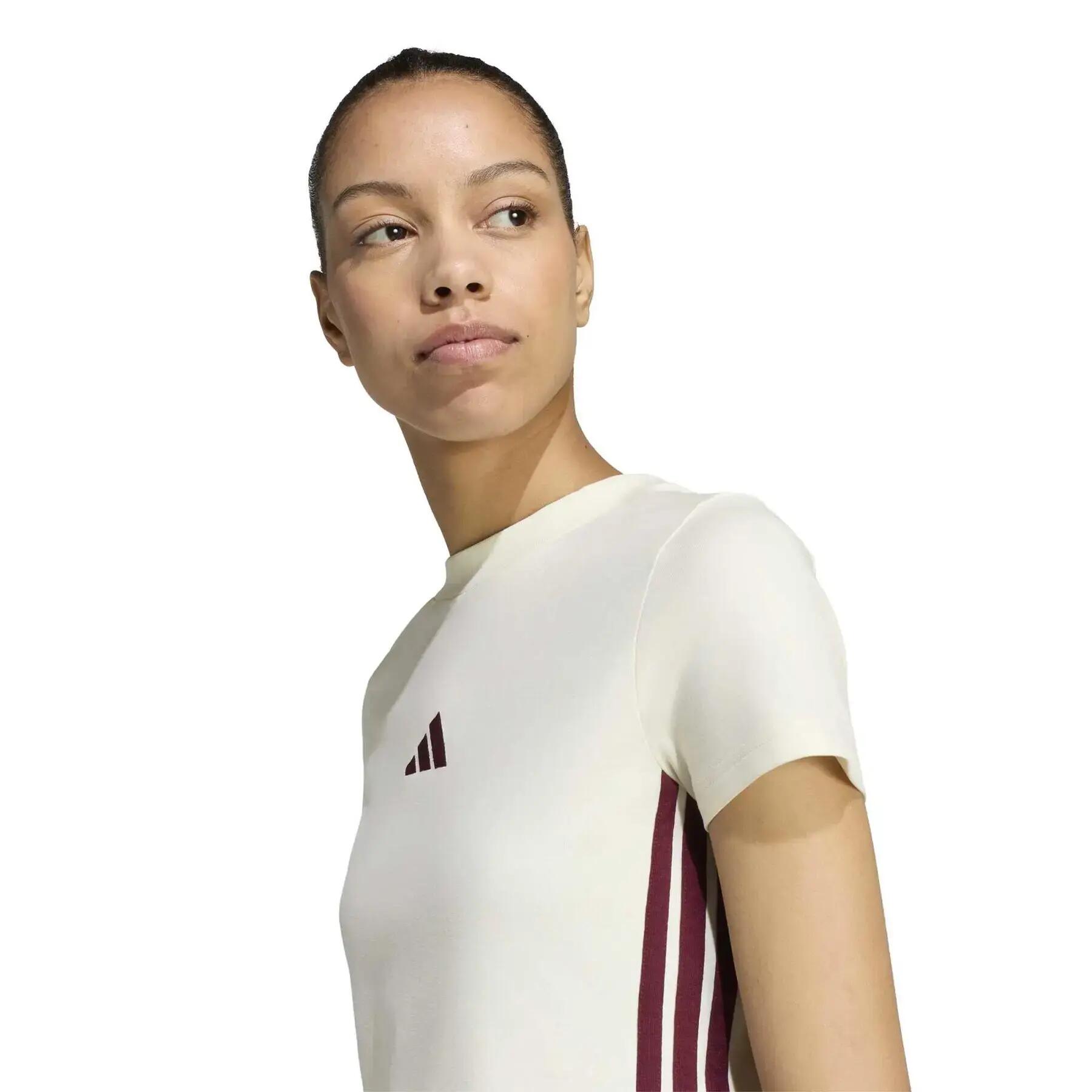 T-shirt slim femme adidas Essentials 3-Stripes 5/6