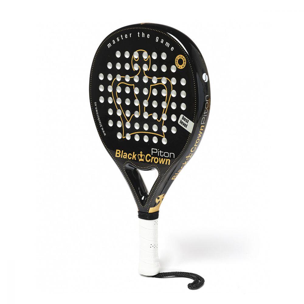 Schwarzer Crown Piton Padelschläger 2/5