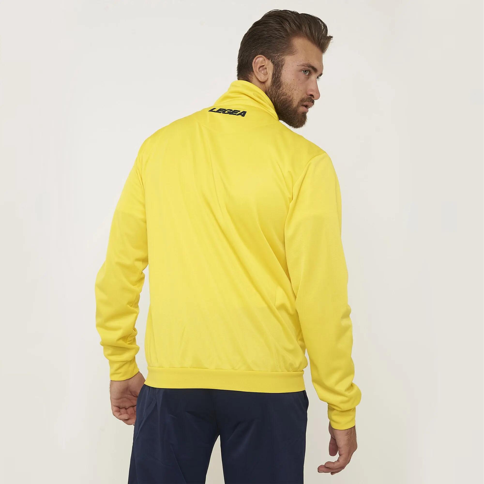 Chaqueta con cremallera unisex CUBA amarilla 2/6