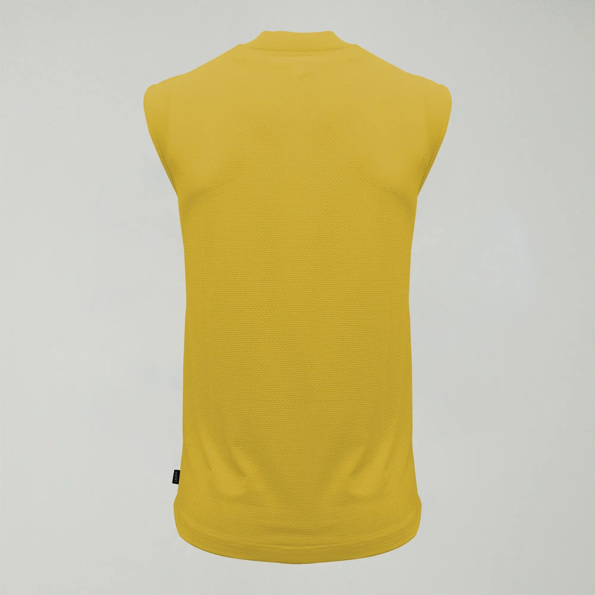 Camisola de basquetebol sem mangas unisex SVEVIA amarelo 3/4