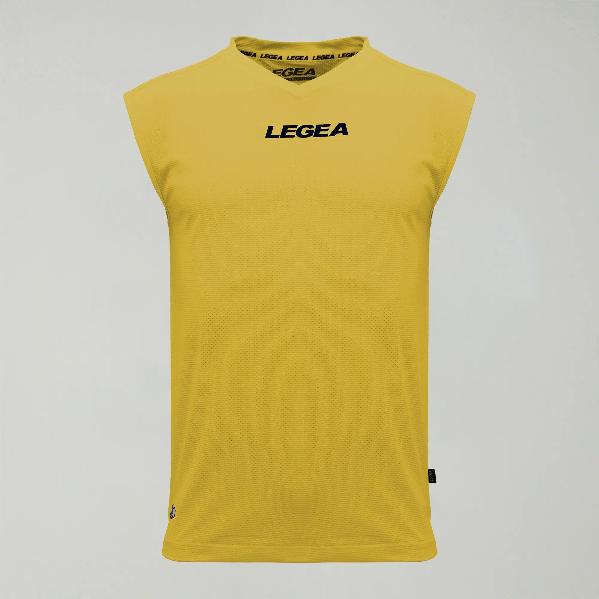 Camisola de basquetebol sem mangas unisex SVEVIA amarelo 2/4