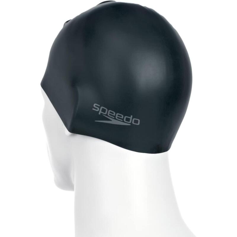 Speedo Bonnet en Silicone Moulé Uni Noir