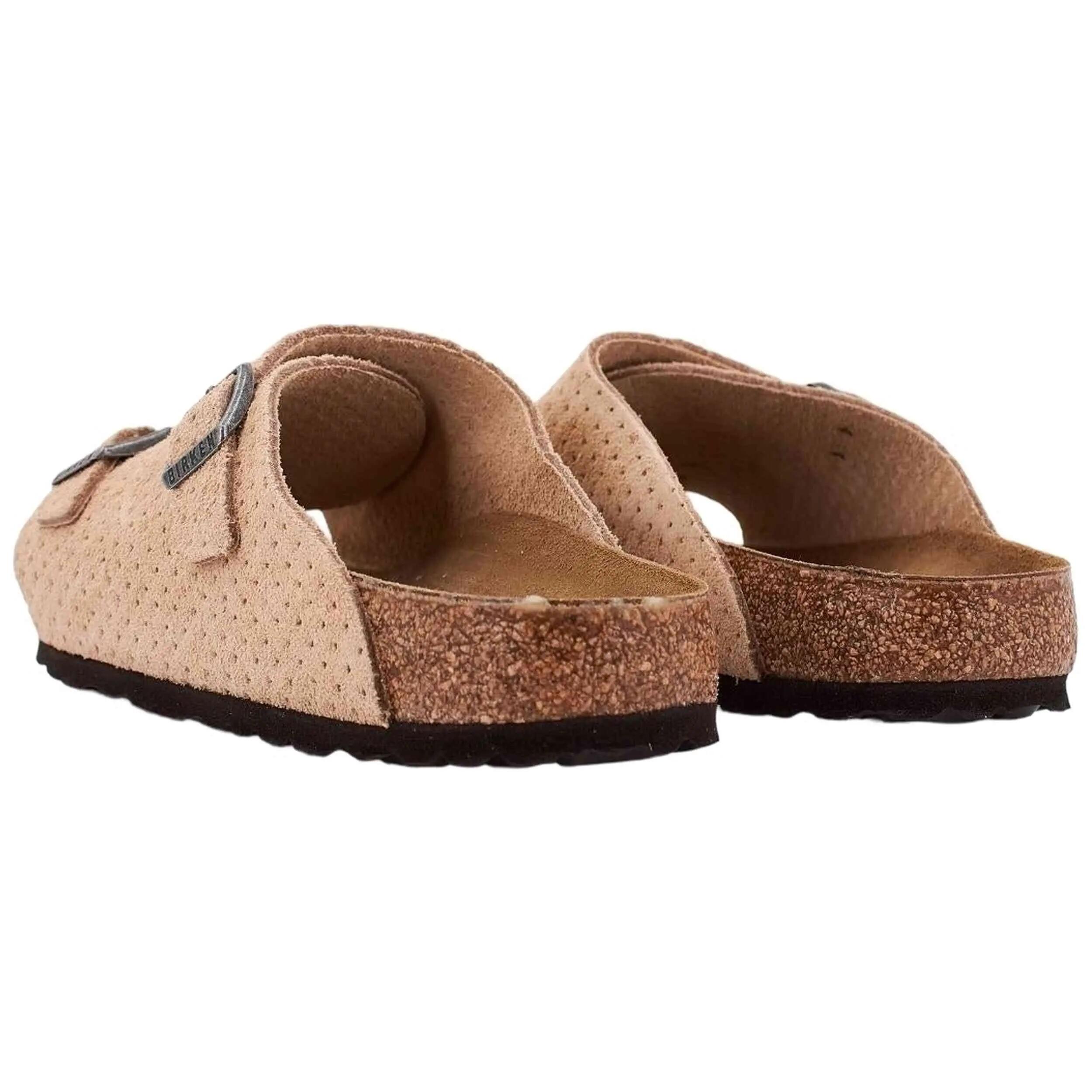 Schlupfschuh aus geprägtem Veloursleder Zurich in Beige 3/4