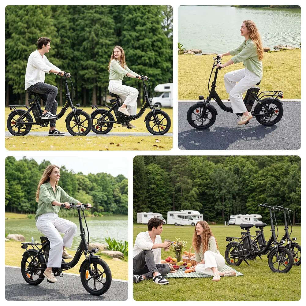 U4 Elektrofahrrad für Erwachsene | 36V10,4Ah Akku | 16" Reifen 15/15