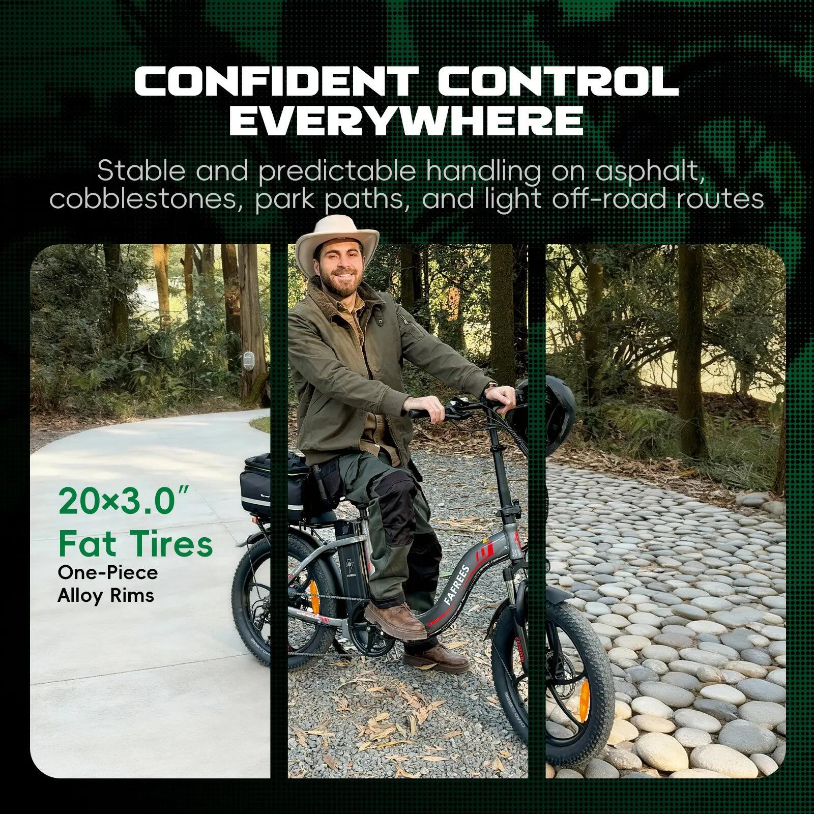 Elektrický bicykel FAFREES F20 20" 250W motor 36V 18Ah skladací 12/15