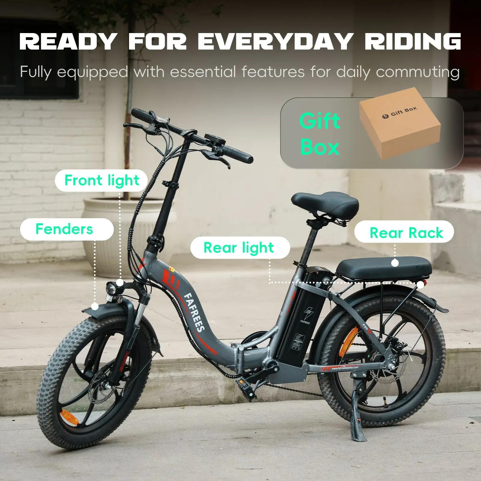 Elektrický bicykel FAFREES F20 20" 250W motor 36V 18Ah skladací 14/15