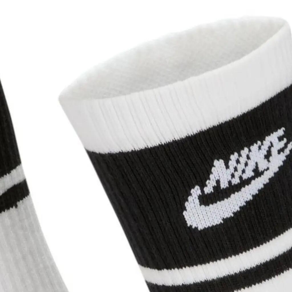 Meias Nike Modelo U Nk Ed Elvd Crw 3p Fta St-144 Cor Branco 3/5