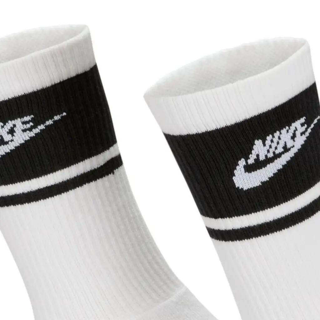 Meias Nike Modelo U Nk Ed Elvd Crw 3p Fta St-144 Cor Branco 2/5