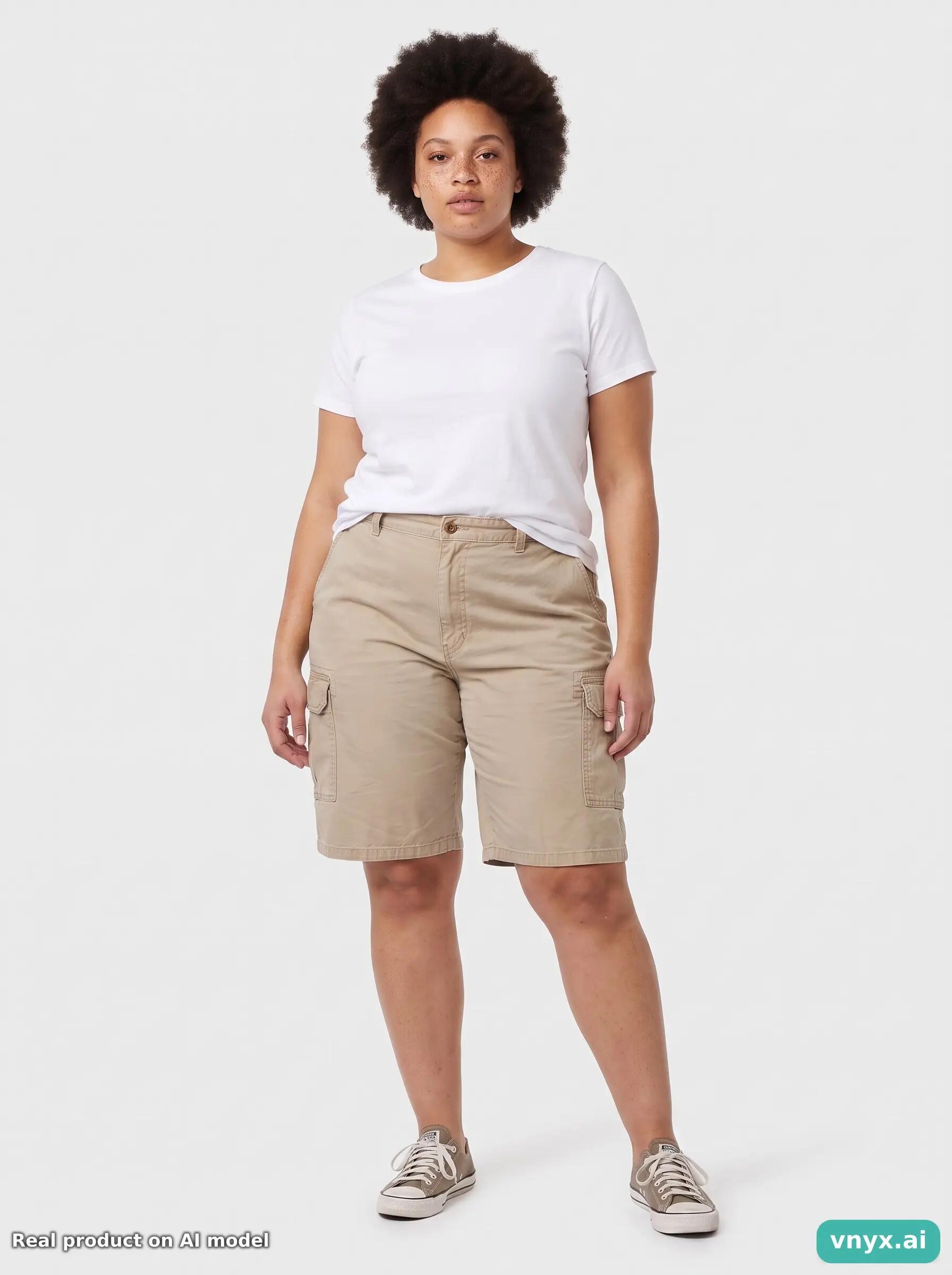 Second Life - Vintage Dickies Beige Shorts Women W36 6/6