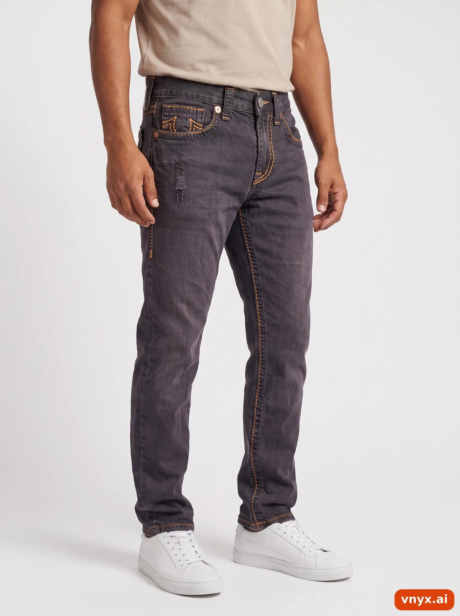 Second Life - Vintage True Religion Black Jeans Men W34 3/6