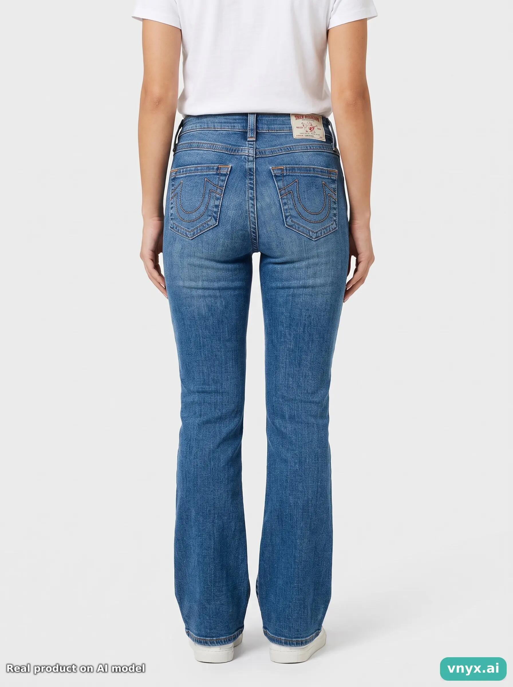 Second Life - Vintage True Religion Dark Blue Jeans Women W28 4/6