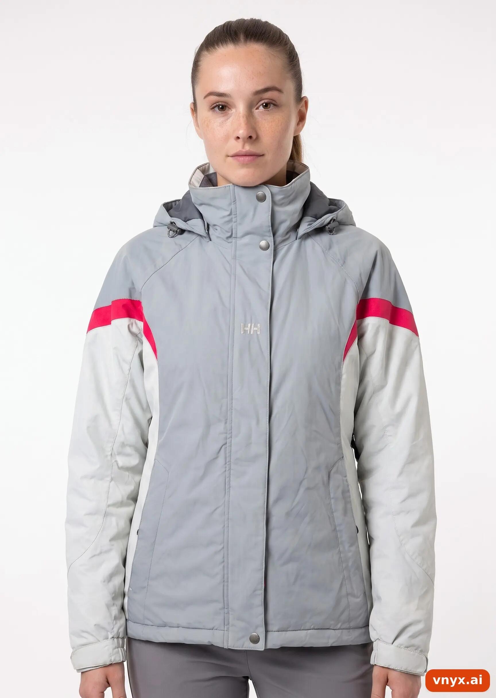 Second Life - Vintage Helly Hansen Grey Outdoor Jacket Women S 5/6