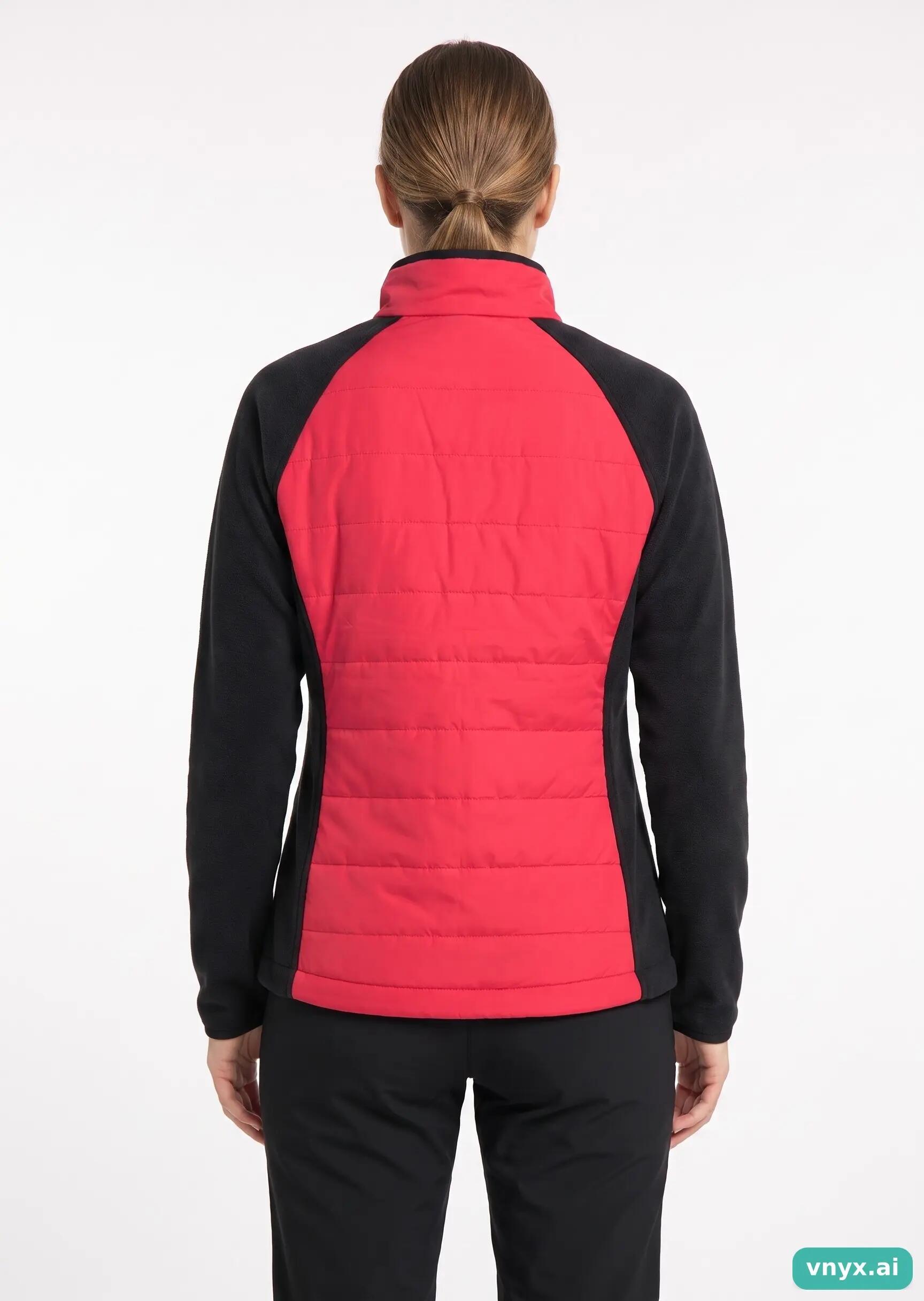 Second Life - Vintage New Balance Crimson/Black Fleece Jacket Women M 2/5