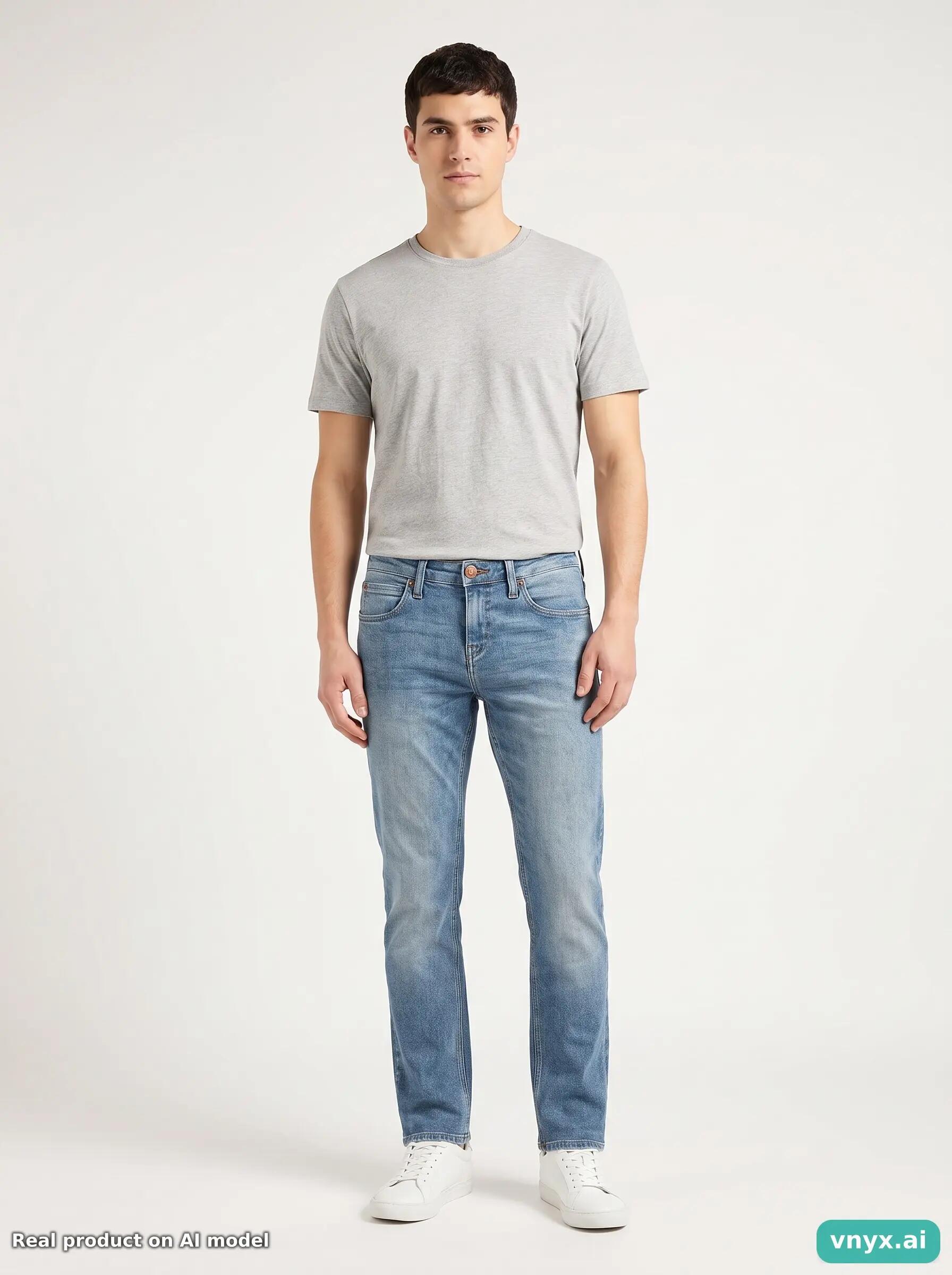 Second Life - Vintage Lee Light Blue Jeans men 28 3/6
