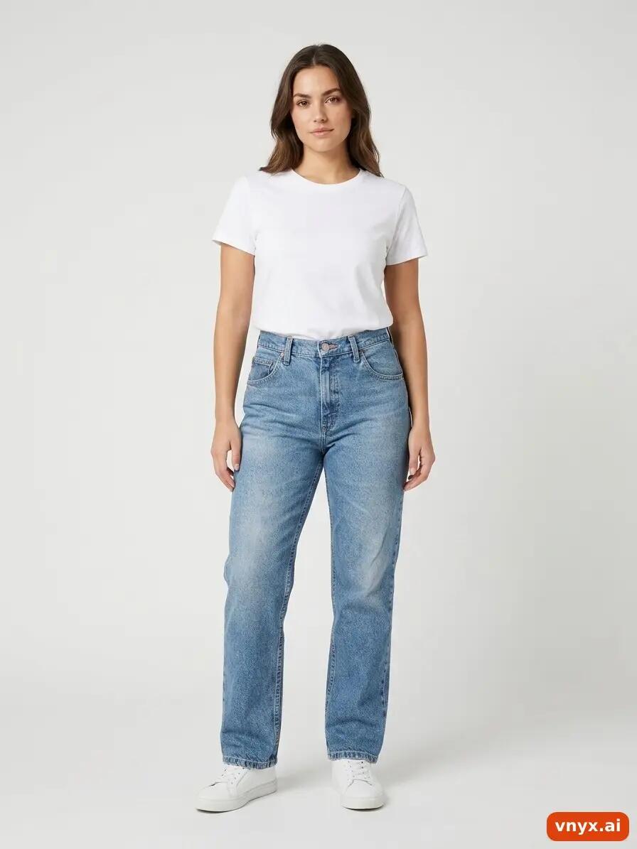Second Life - Vintage Wrangler Light Blue Jeans Women W34 L30 3/6